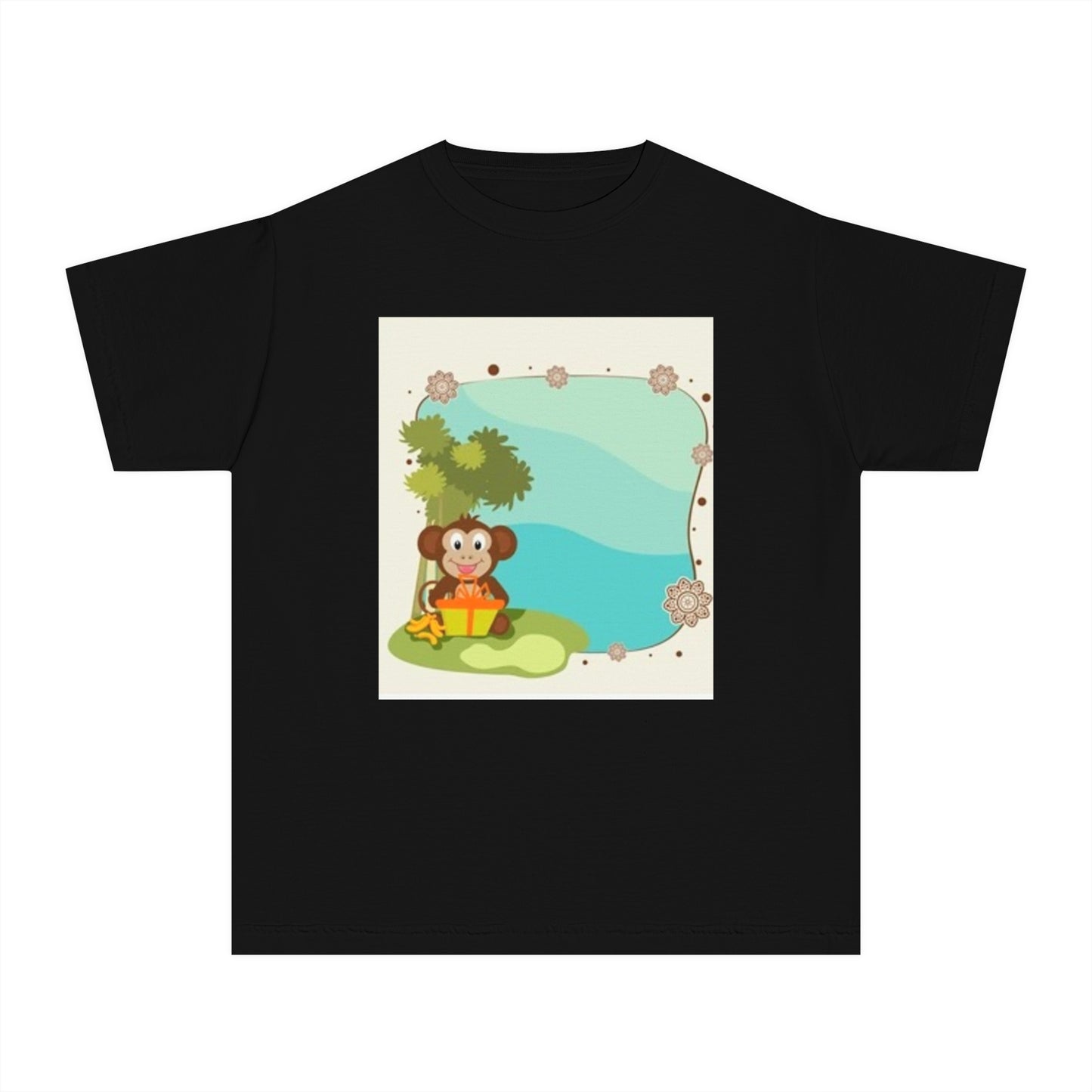 Cute Monkey Youth Midweight Tee - Perfect for Playful Days