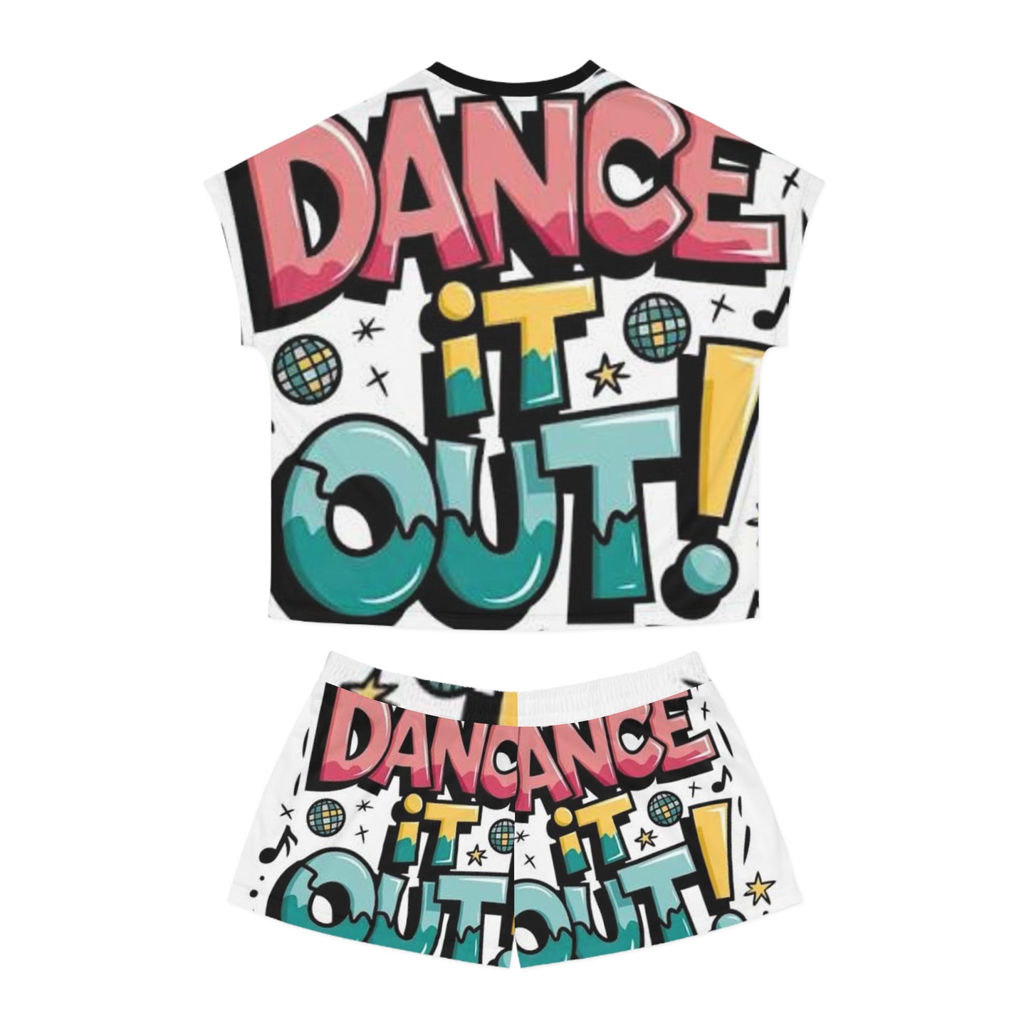 Dance It Out! Women's Short Pajama Set – Fun & Relaxed Sleepwear for Dance Lovers