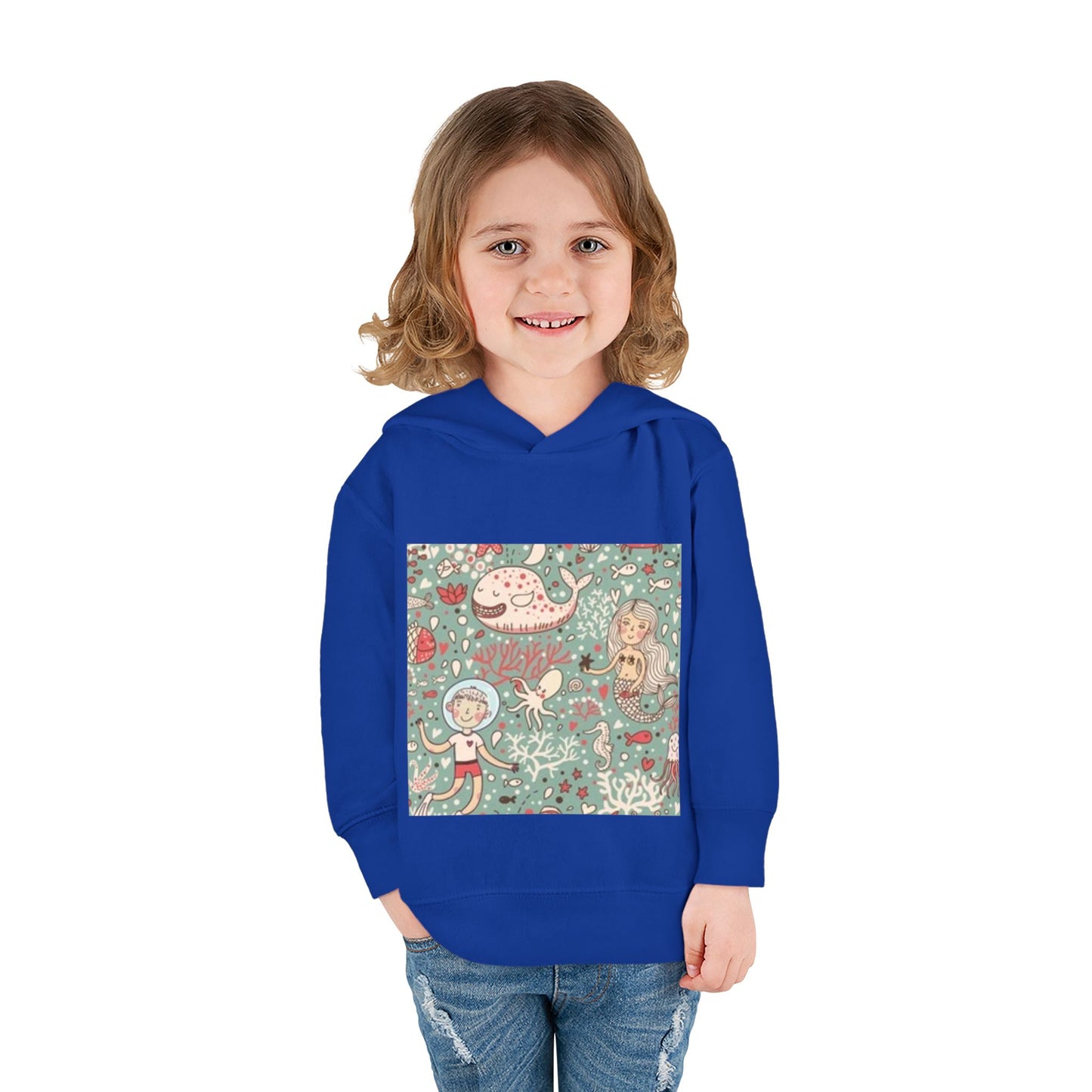 Whimsical Ocean Adventure Toddler Hoodie
