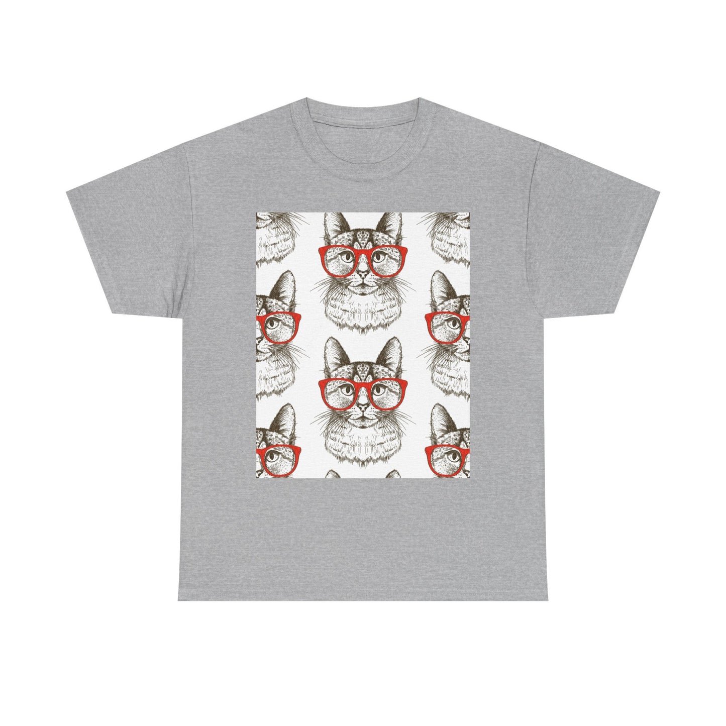 Funny Cat Graphic Unisex Heavy Cotton Tee