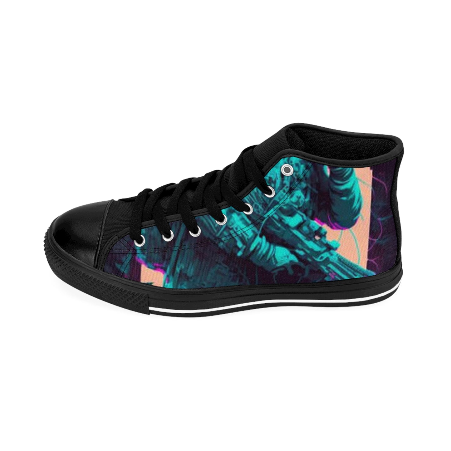 Stylish Women's Graphic Sneakers - Vibrant Retro Design