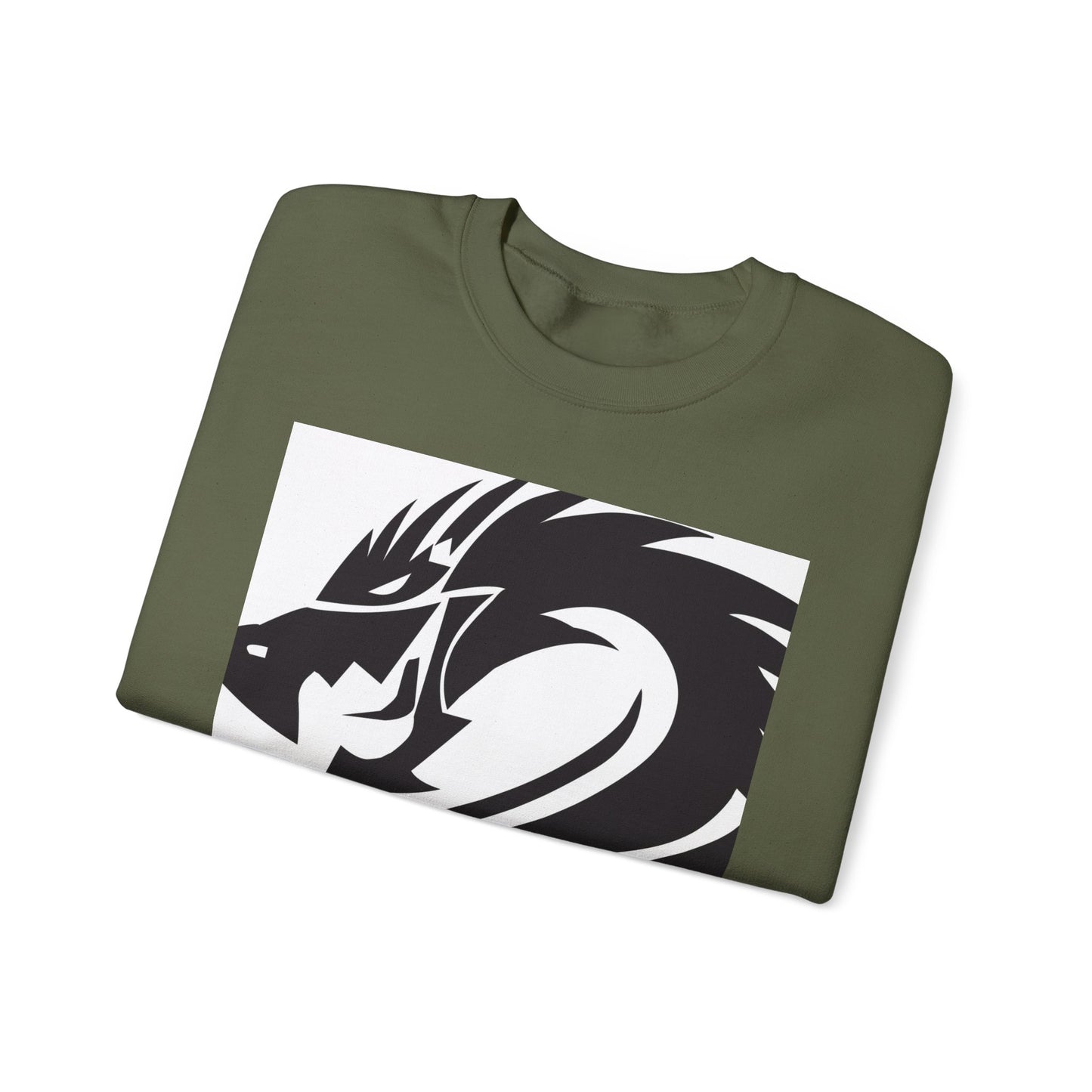 Dragon Graphic Unisex Heavy Blend Sweatshirt - Cozy and Stylish for Fantasy Enthusiasts