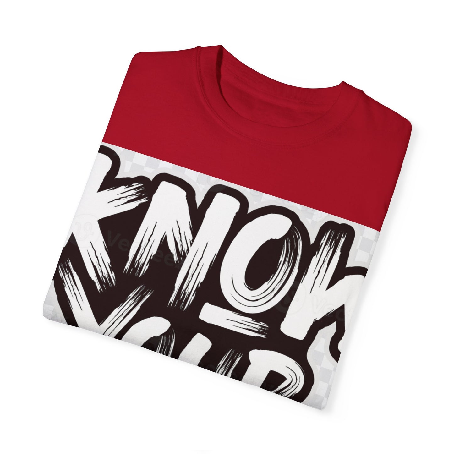 Know Your Worth Unisex Garment-Dyed T-Shirt