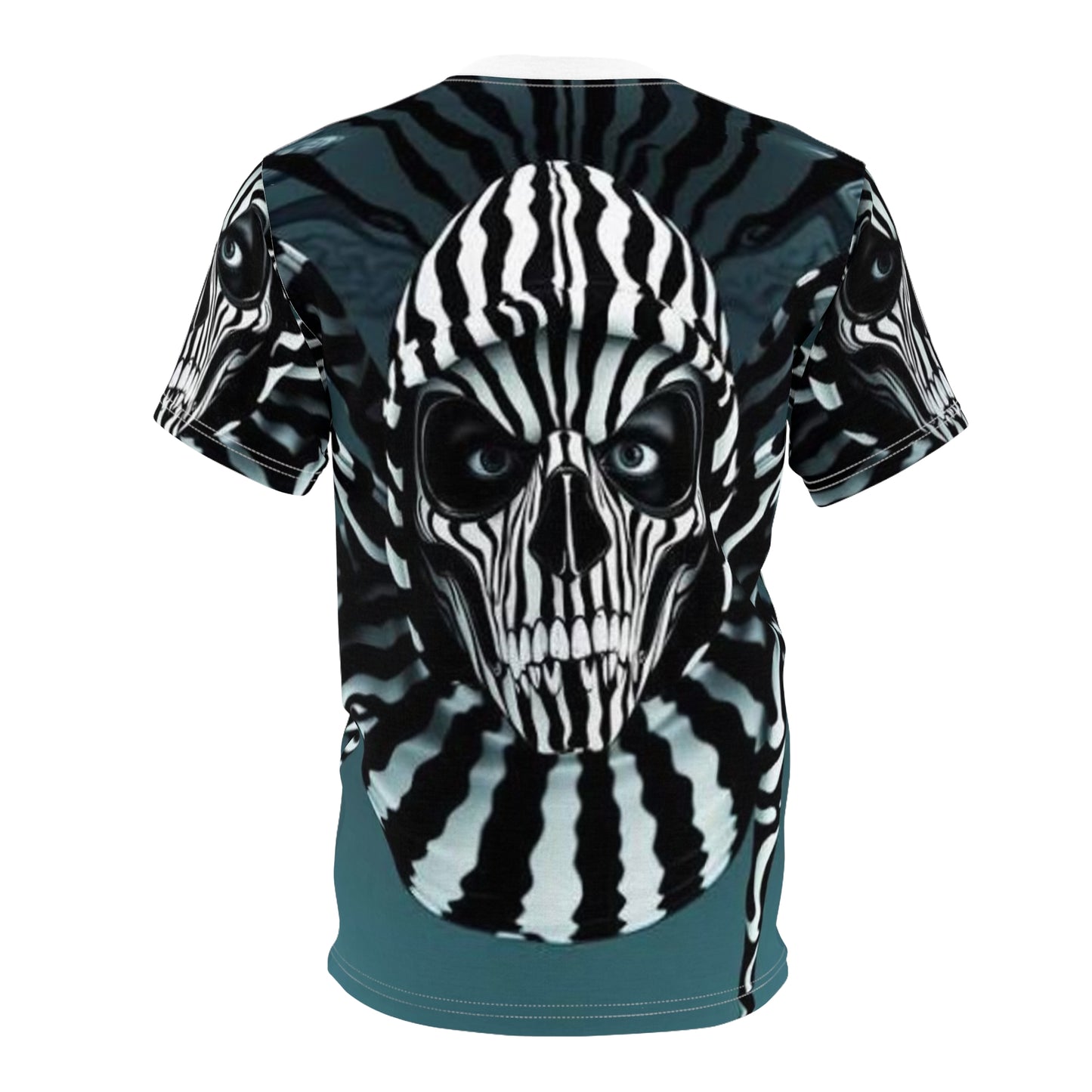 Gothic Skull Print Unisex Tee - Edgy Fashion Statement for Halloween and Everyday Wear