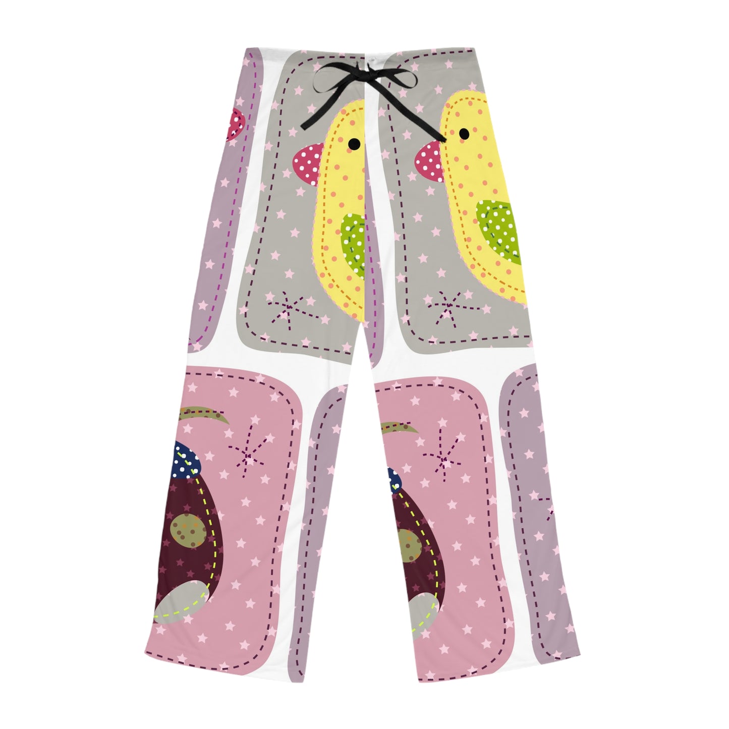 Whimsical Bird Print Women's Pajama Pants - Cozy Sleepwear for Relaxation