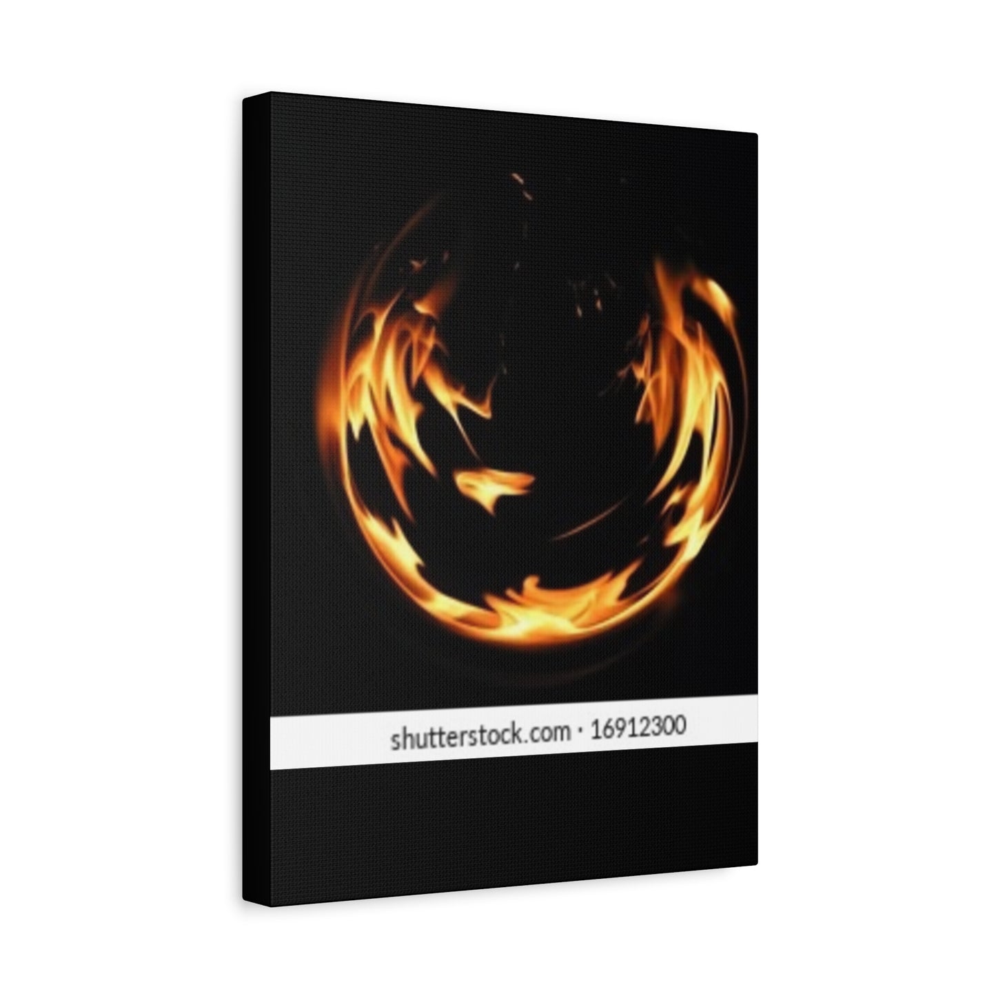 Fire Swirl Matte Canvas Art - Stretched 1.25" Gallery Wrap