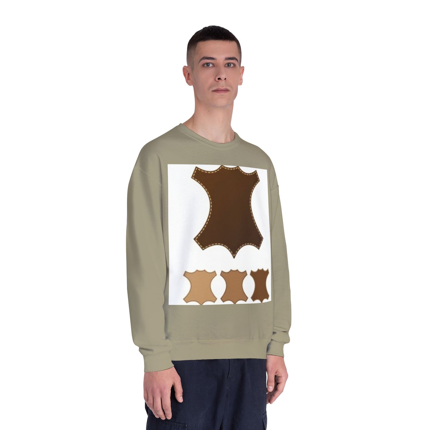Artisan Leather Pattern Unisex Crewneck Sweatshirt
