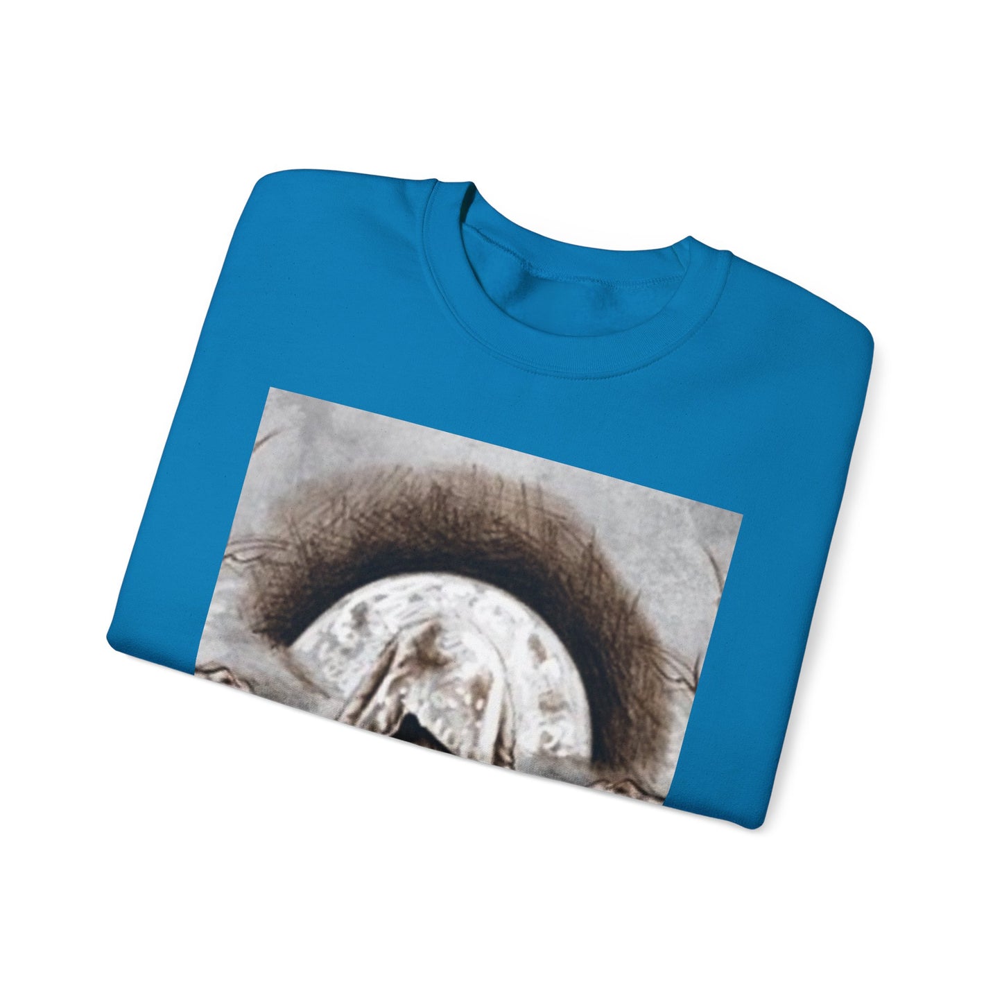 Mystical Hooded Figure Unisex Crewneck Sweatshirt - Fantasy Apparel for Dreamers