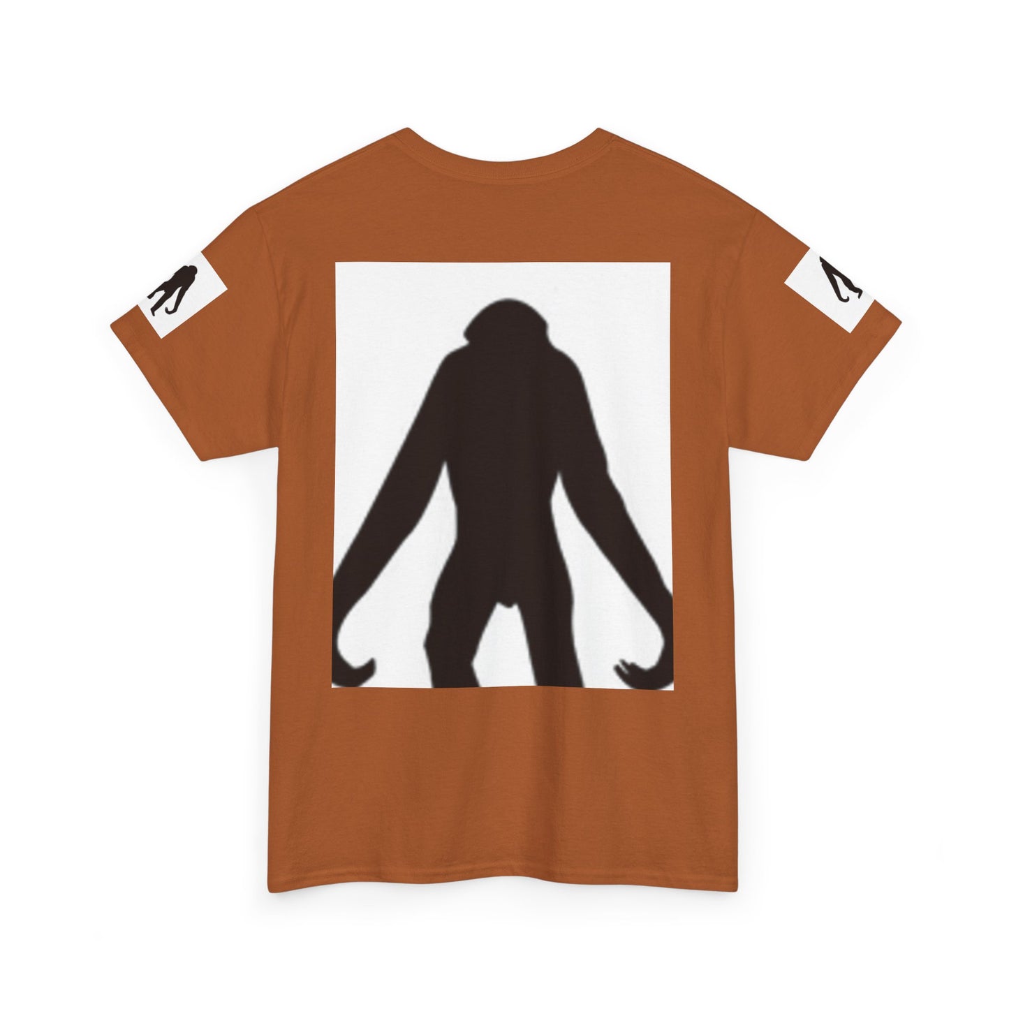 Unisex Heavy Cotton Tee - Bold Monkey Silhouette Tee for Animal Lovers