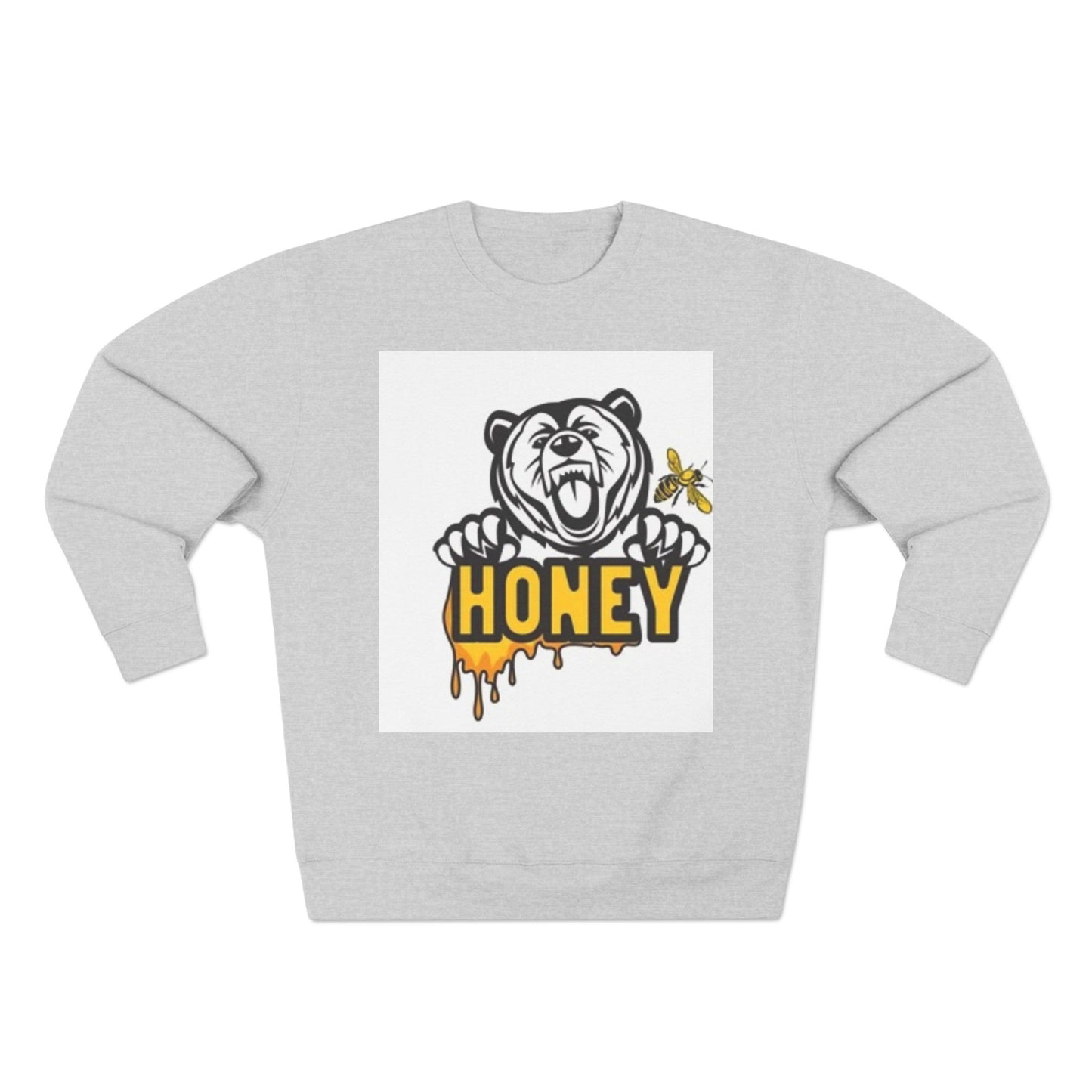 Honey Bear Unisex Crewneck Sweatshirt - Cozy and Fun Gift for Animal Lovers