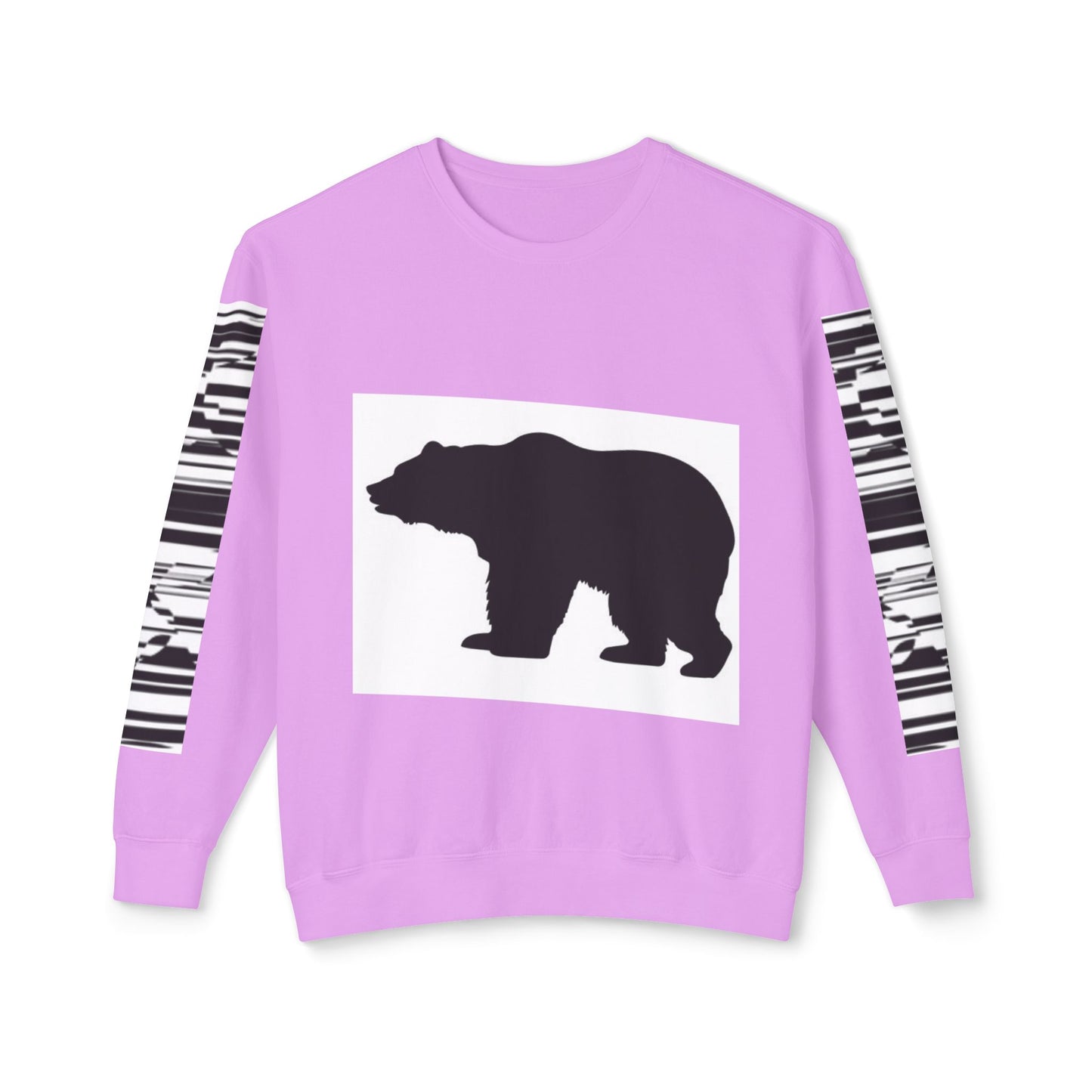 Stylish Bear Graphic Unisex Lightweight Crewneck Sweatshirt