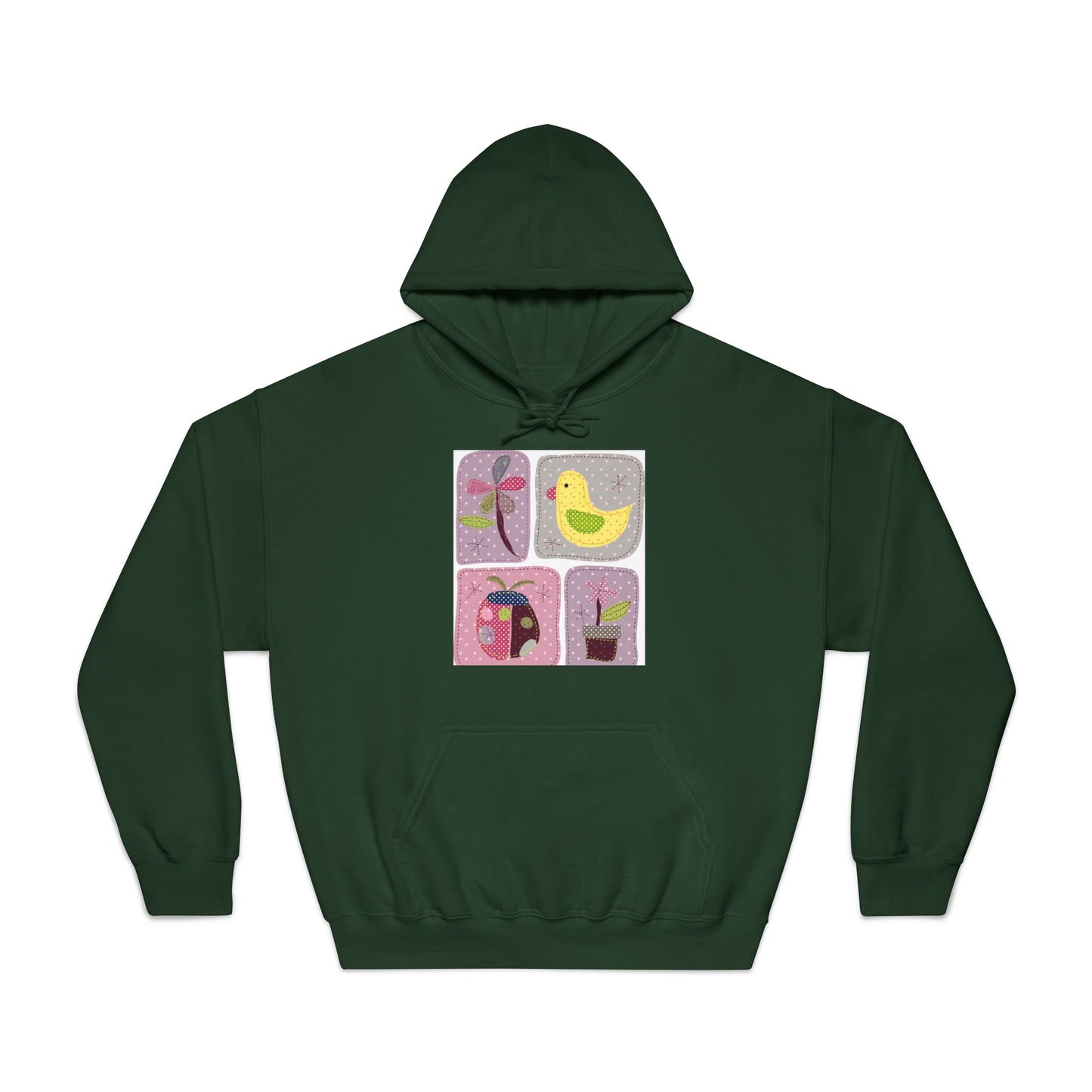 Cozy Unisex Hooded Sweatshirt with Floral Design - Perfect for Spring Celebrations