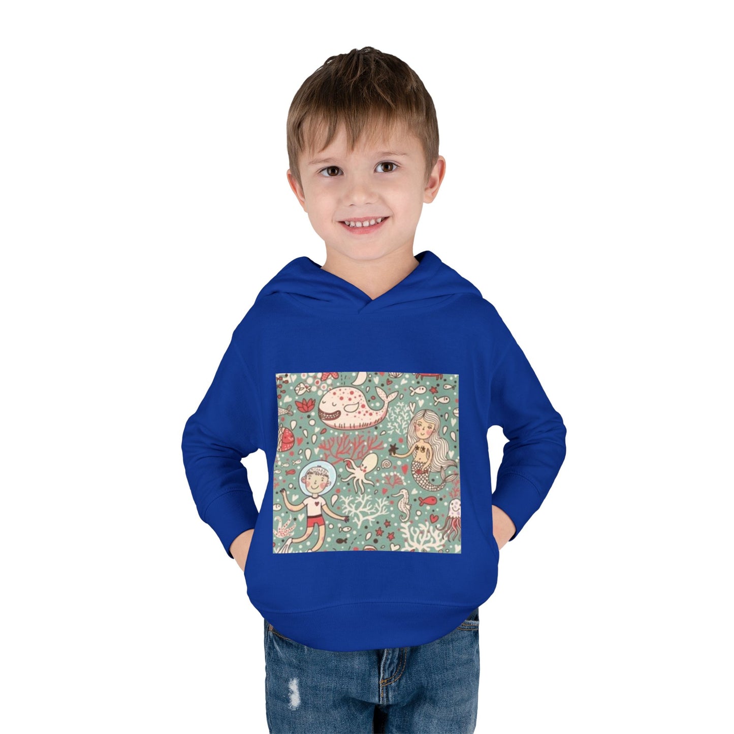 Whimsical Ocean Adventure Toddler Hoodie