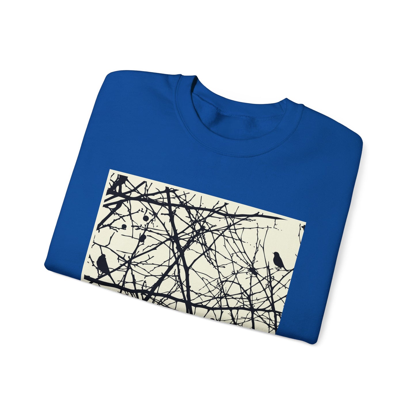 Nature-Inspired Unisex Crewneck Sweatshirt with Bird Print