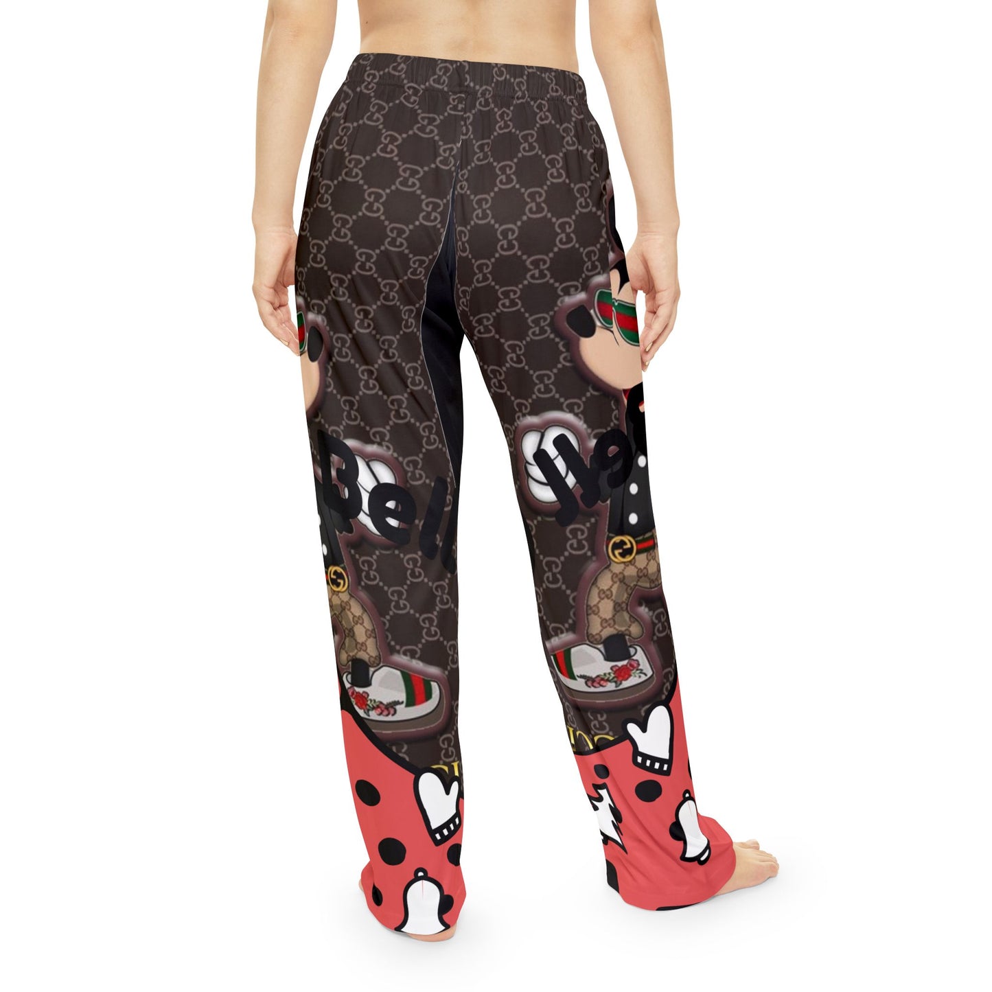 Trendy Women's Pajama Pants with Mickey Mouse Design - Cozy & Stylish loungewear
