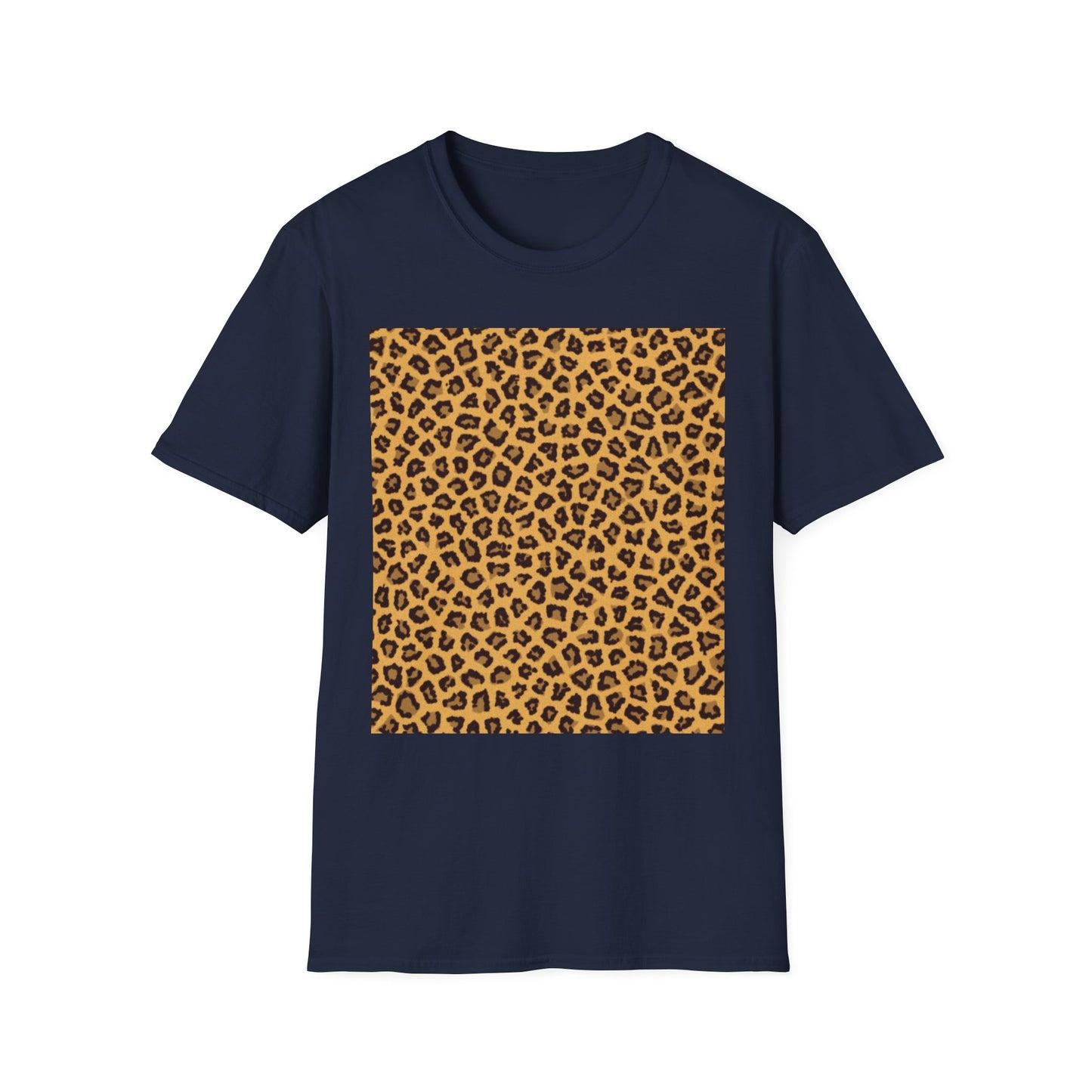 Leopard Print Unisex Softstyle T-Shirt - Trendy Casual Wear
