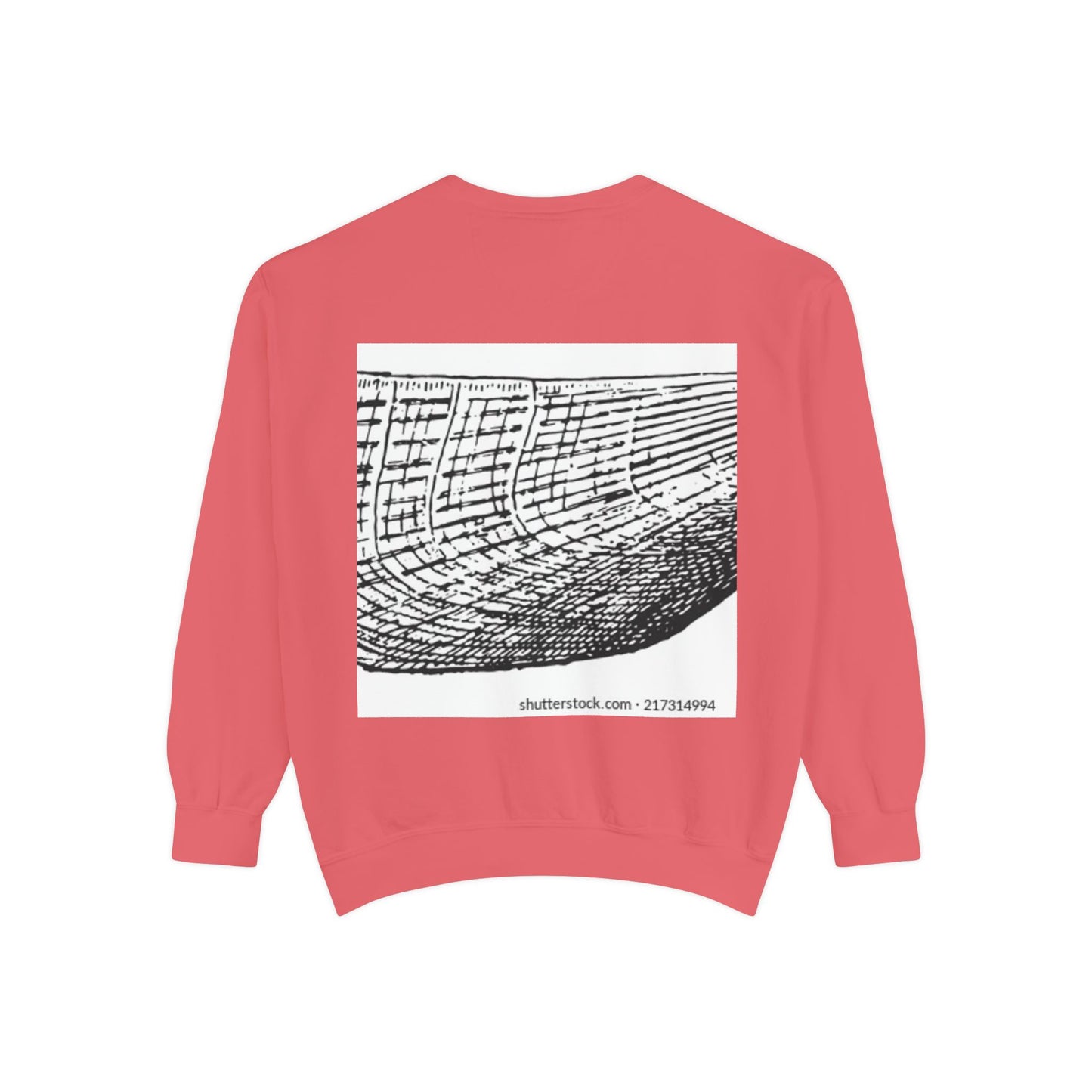 Graphic Unisex Garment-Dyed Sweatshirt | Nautical Design for Ocean Lovers
