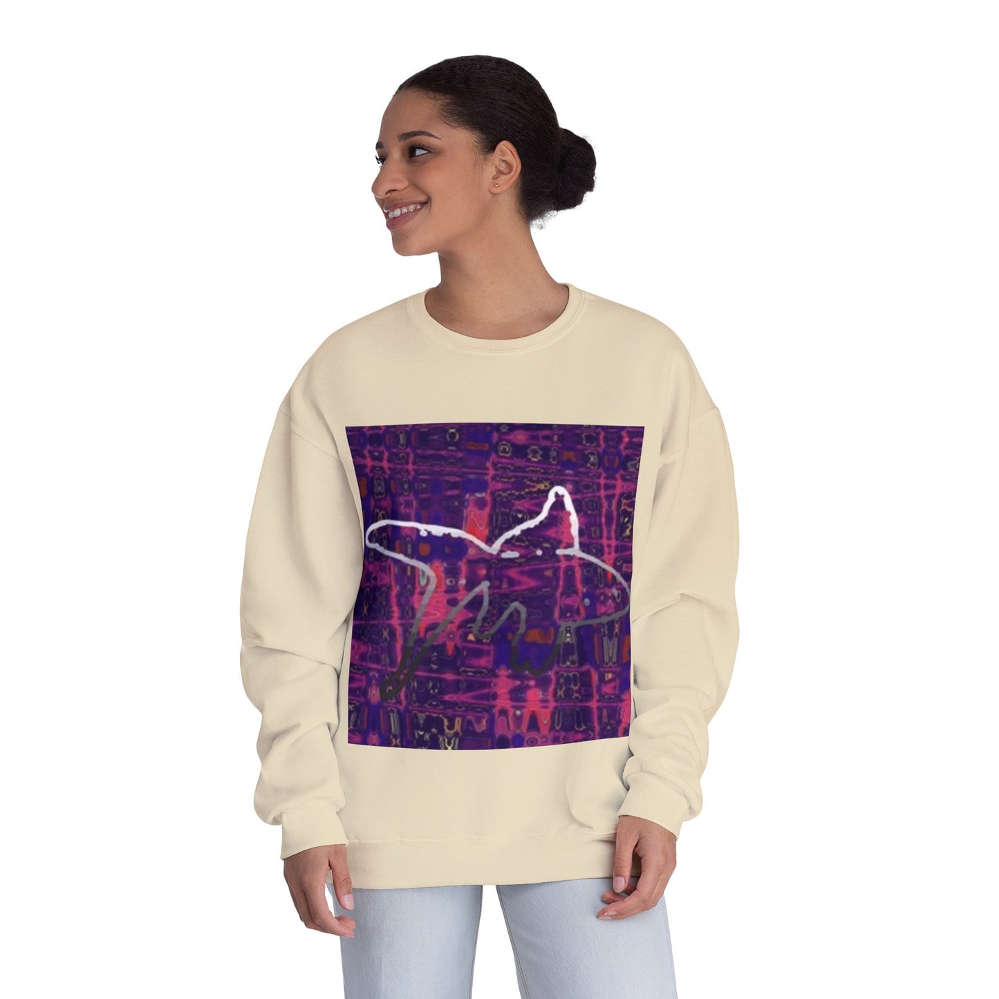 Artistic Crewneck Sweatshirt - Unisex Abstract Design for Cozy Comfort
