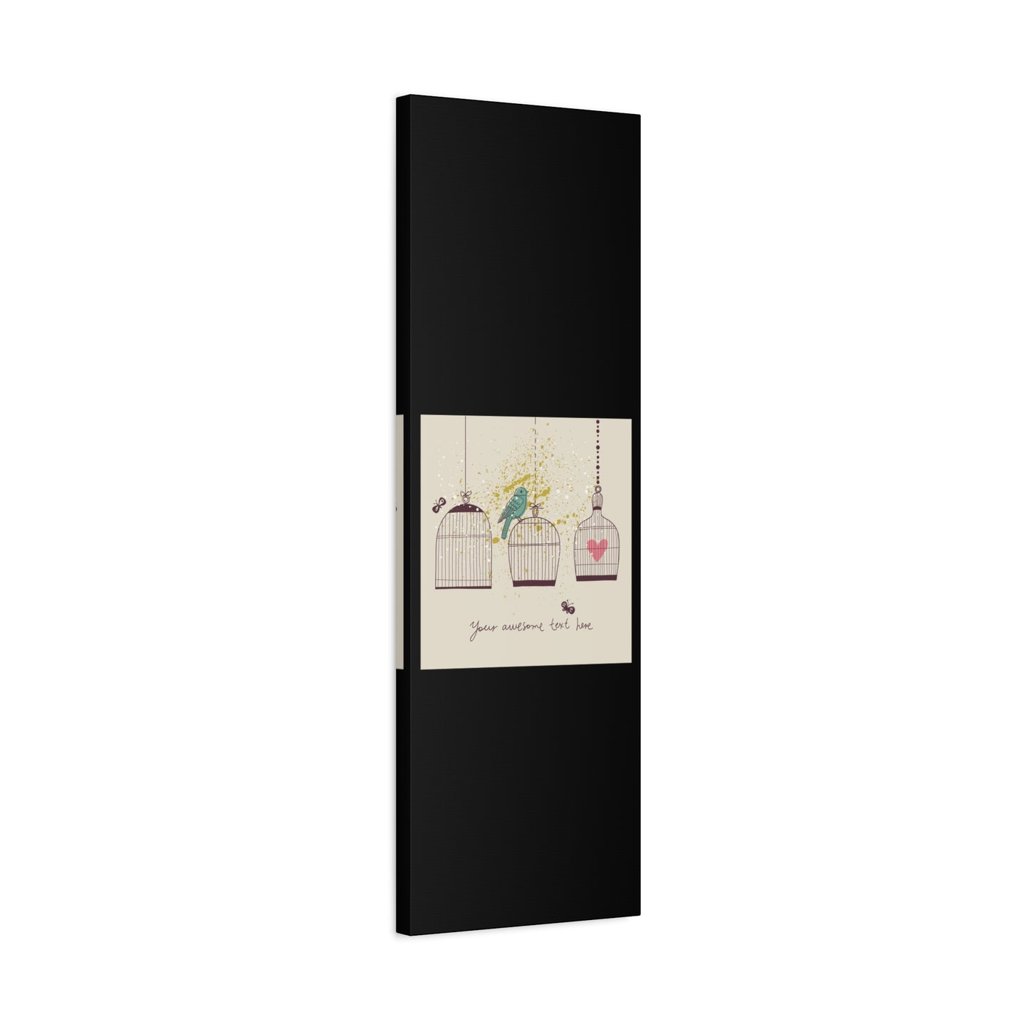 Whimsical Birdcage Canvas Wall Art - Personalized Home Decor