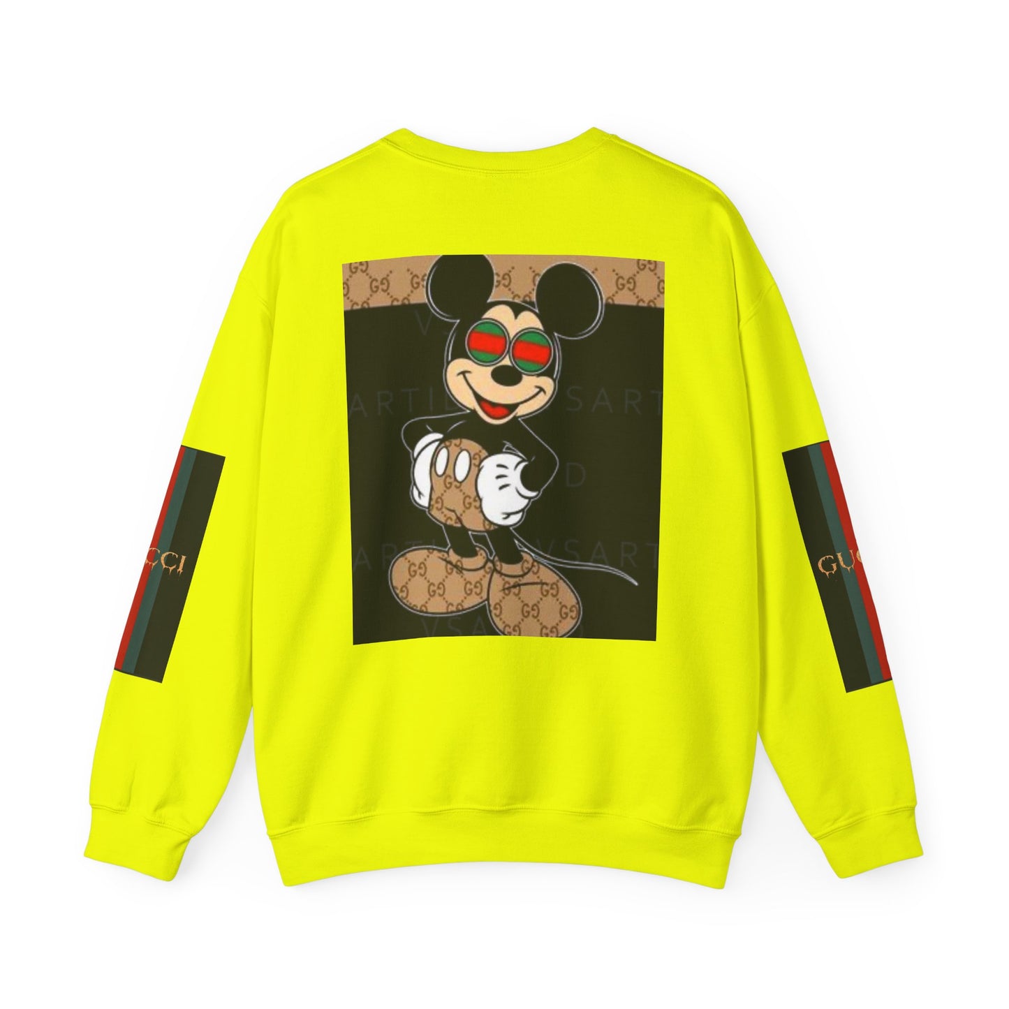 Gucci-Inspired Mickey Mouse Unisex Heavy Blend™ Crewneck Sweatshirt
