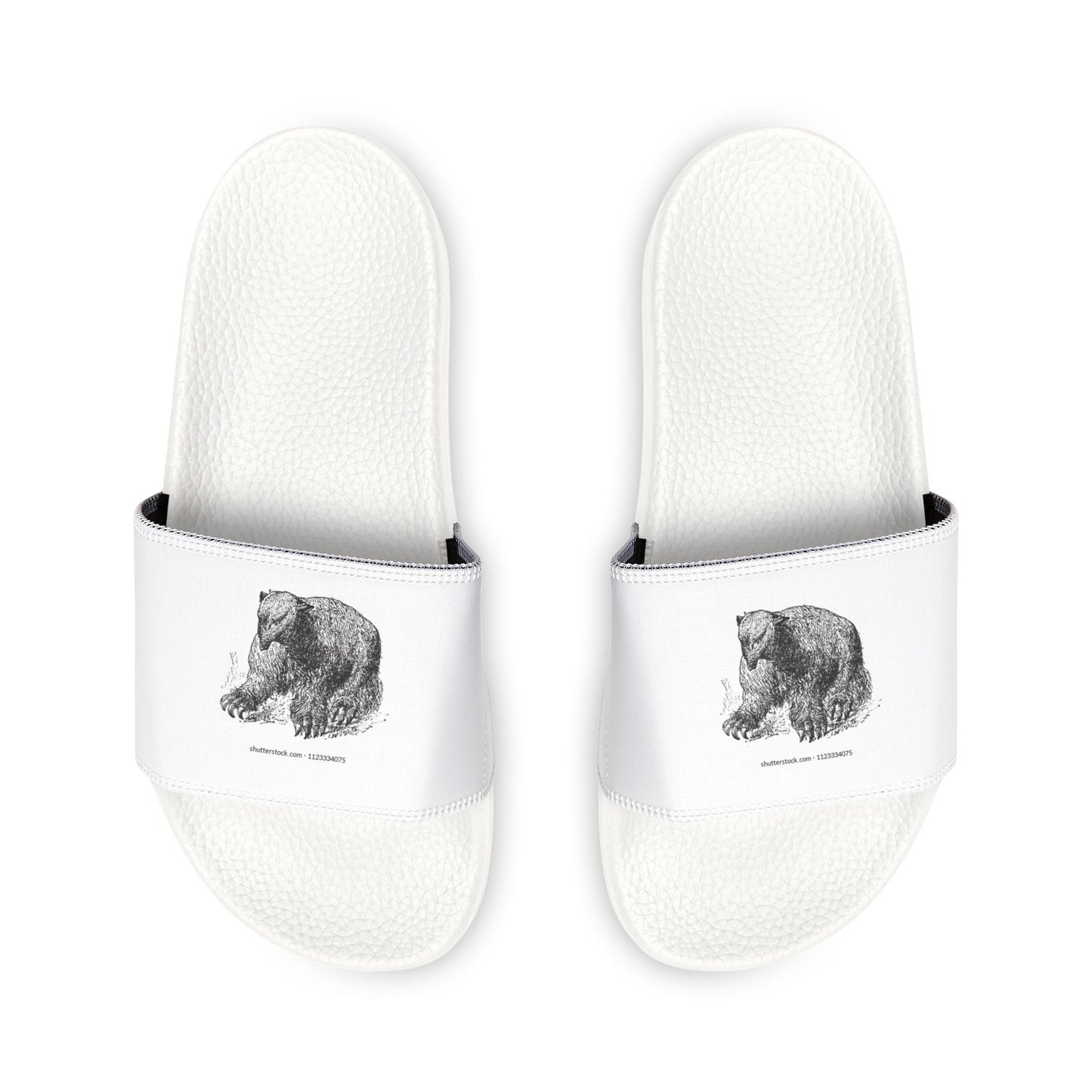 Stylish Men's Removable-Strap Sandals with Unique Bear Design