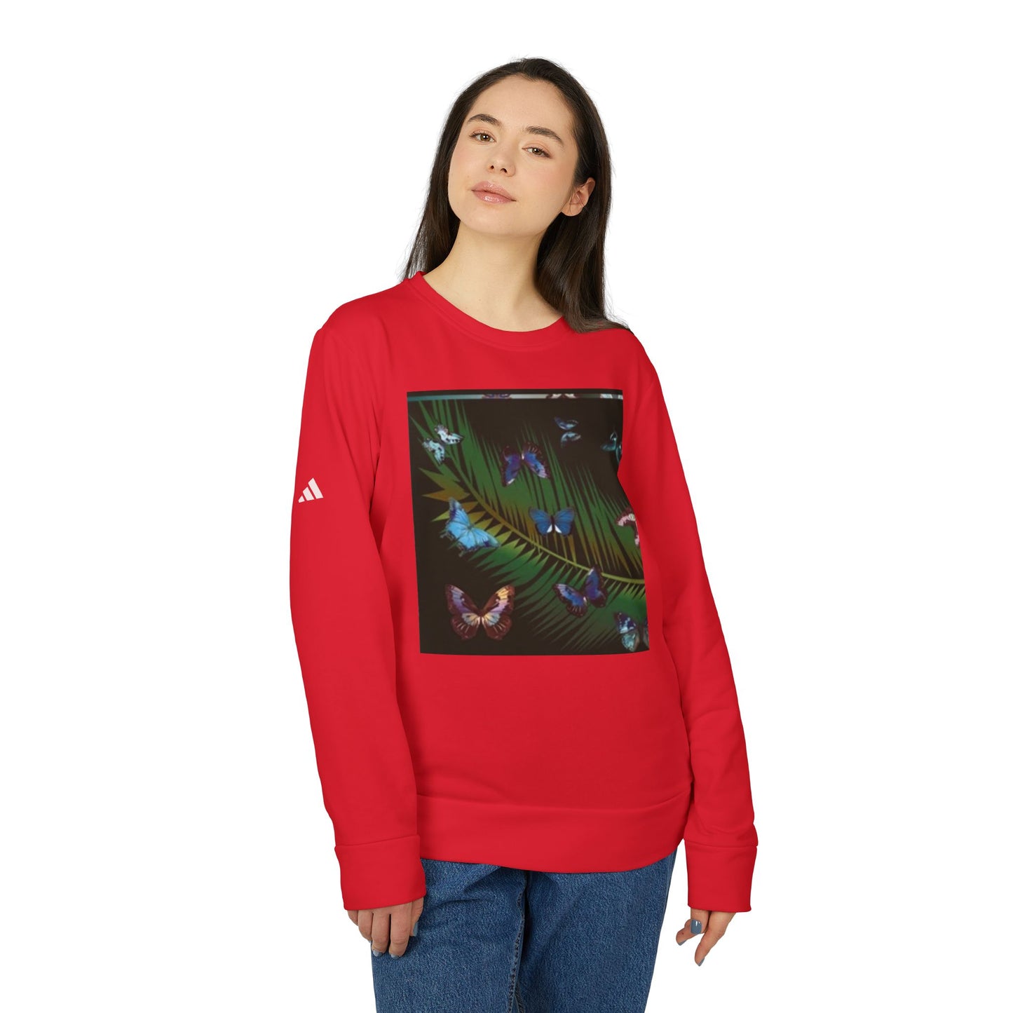 adidas Unisex Fleece Crewneck Sweatshirt