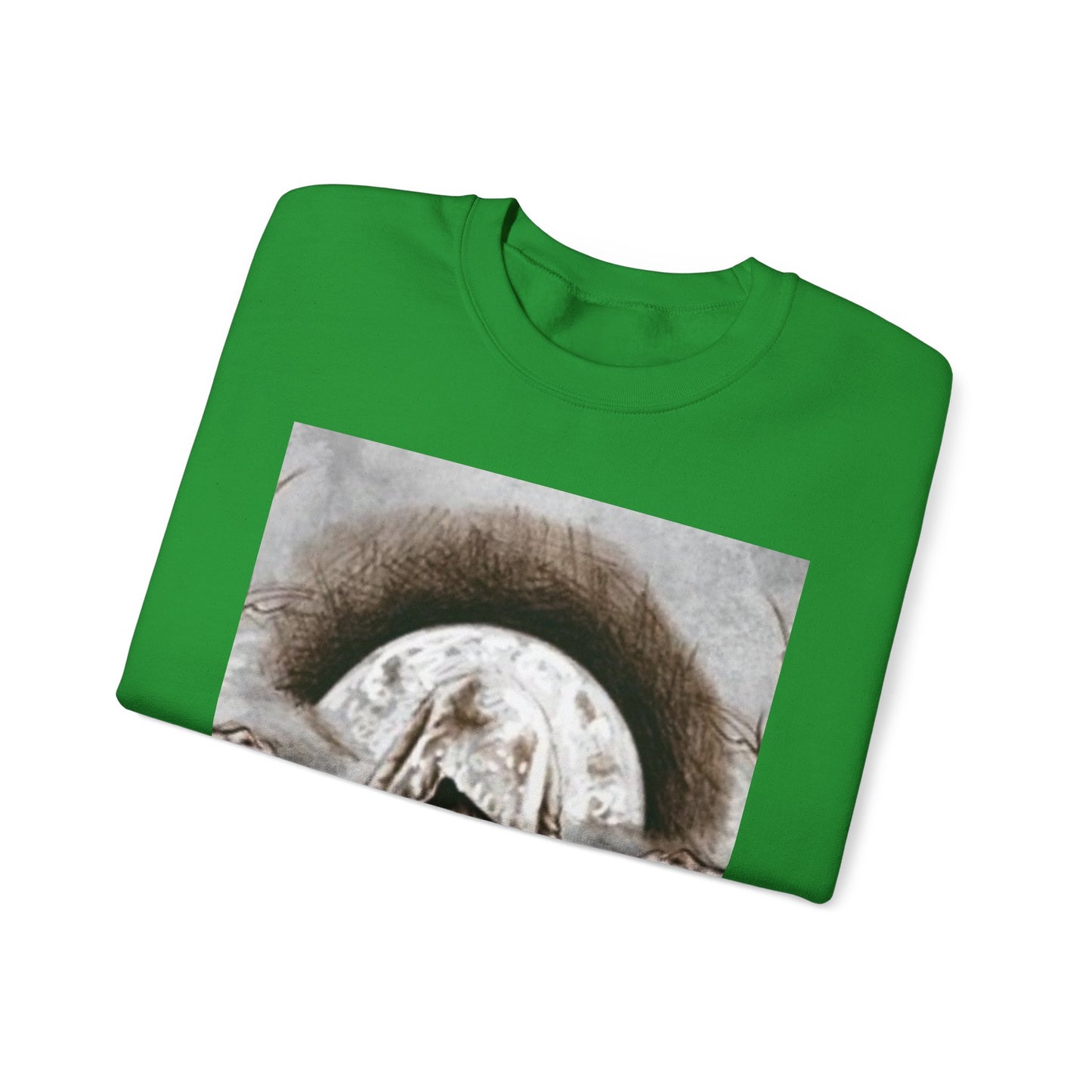 Mystical Hooded Figure Unisex Crewneck Sweatshirt - Fantasy Apparel for Dreamers