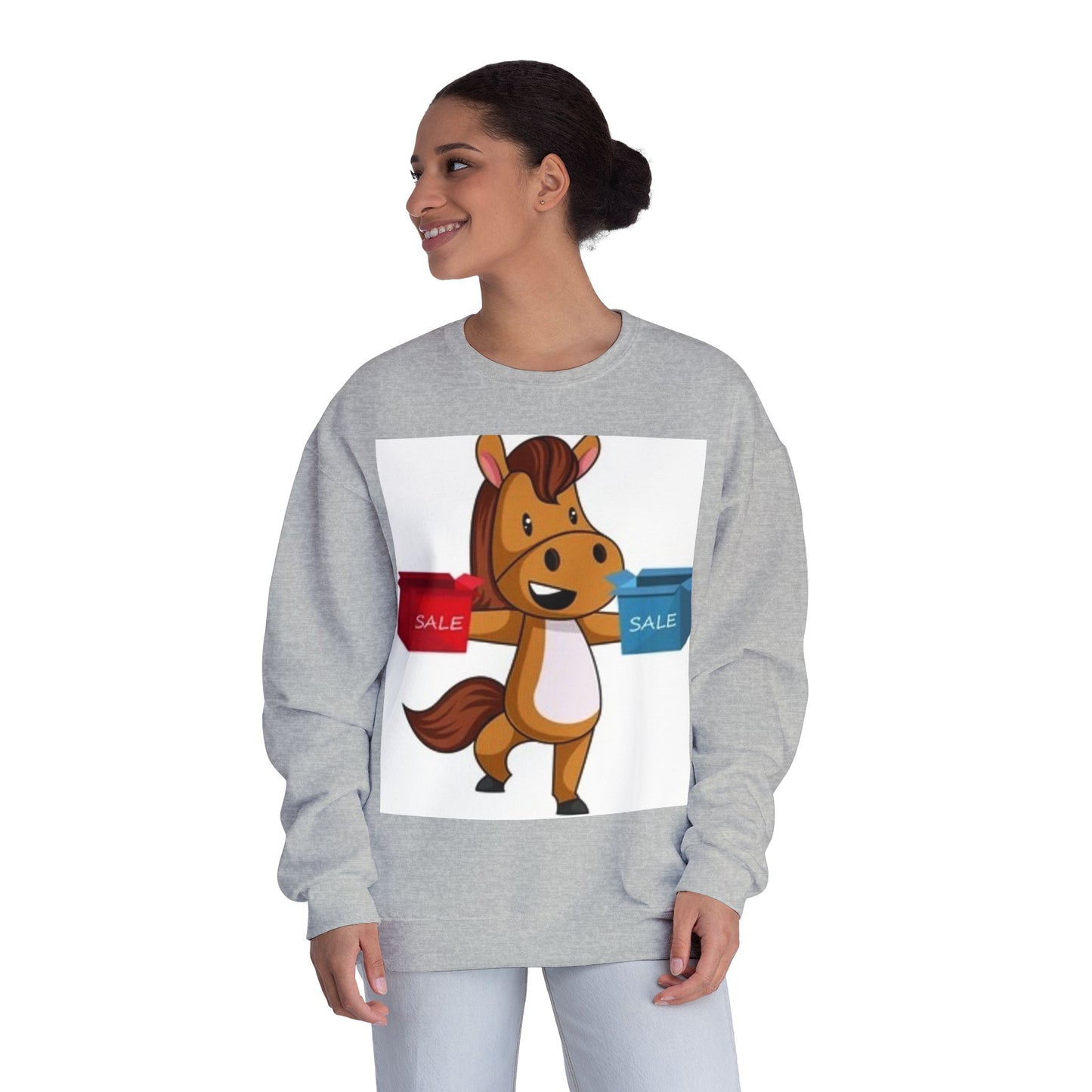 Funny Horse Sale Crewneck Sweatshirt | Unisex NuBlend®