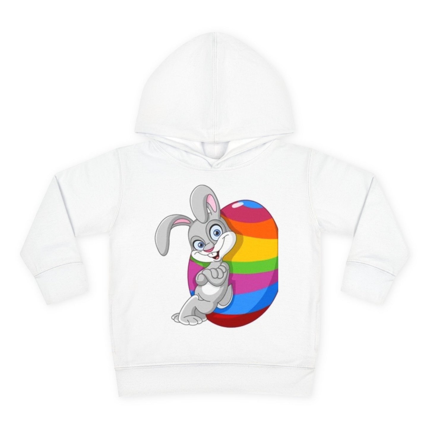 Colorful Easter Bunny Toddler Pullover Hoodie
