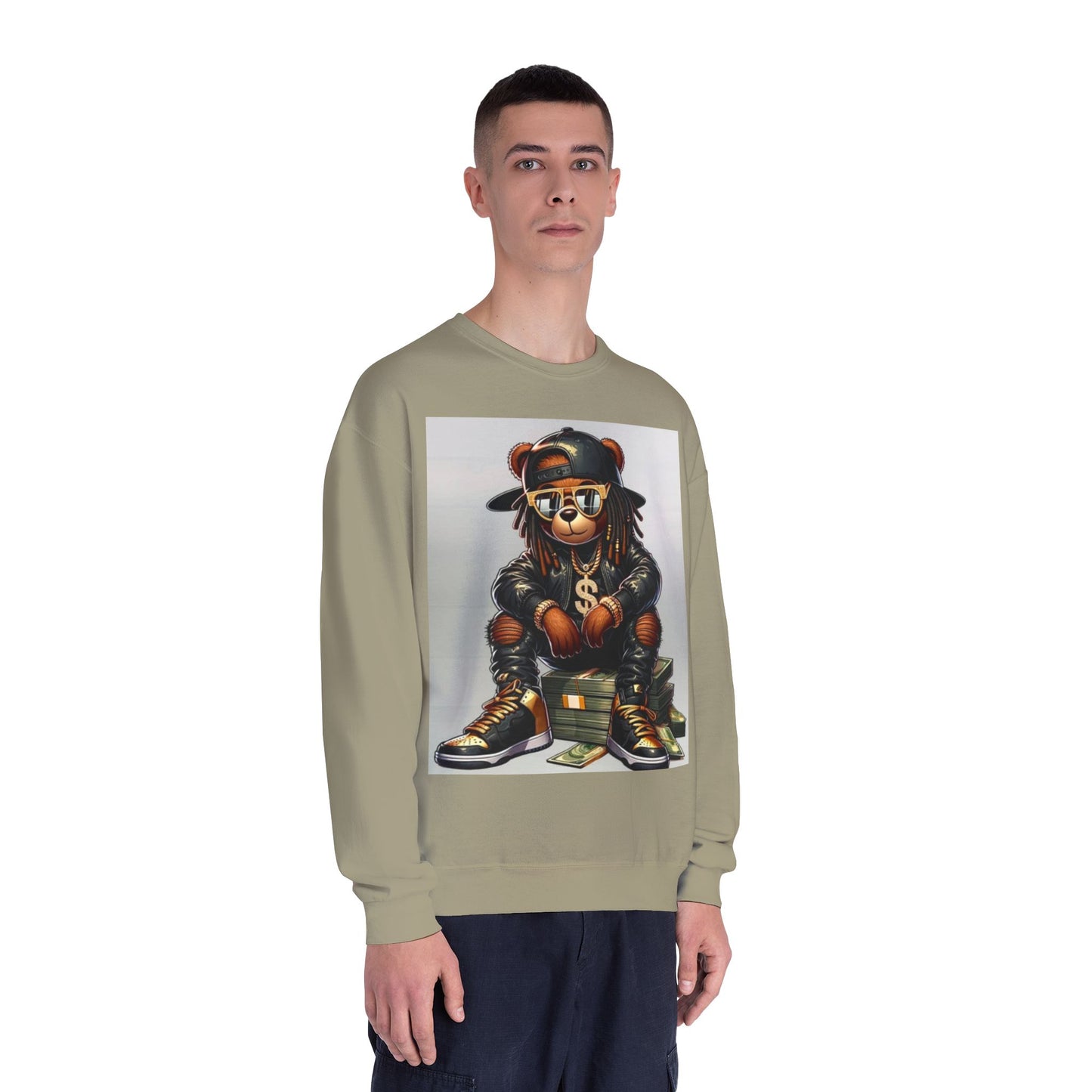 Cool Bear Money Crewneck Sweatshirt