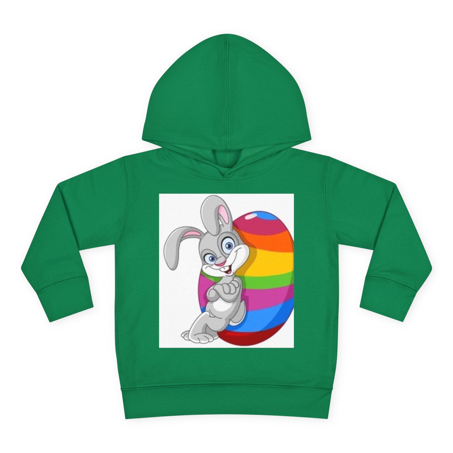 Colorful Easter Bunny Toddler Pullover Hoodie