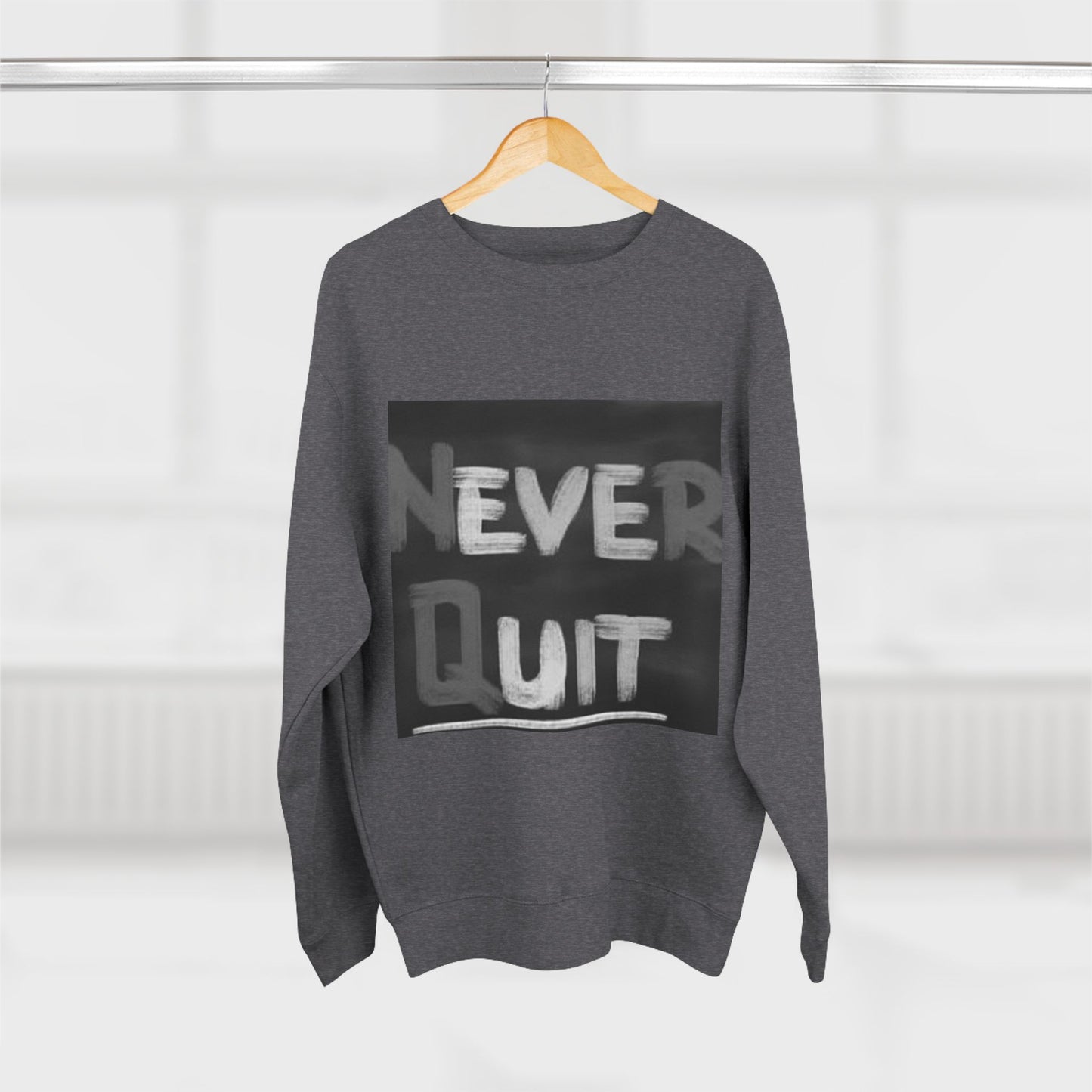 Artistic Black & White Floral Unisex Crewneck Sweatshirt