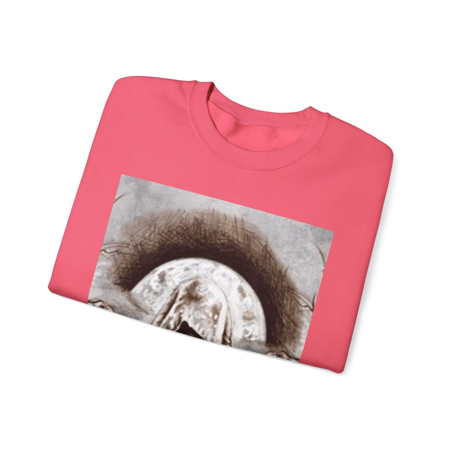 Mystical Hooded Figure Unisex Crewneck Sweatshirt - Fantasy Apparel for Dreamers