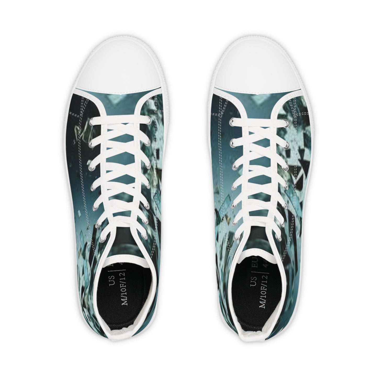 Stylish Men's High Top Sneakers with Abstract Design – Perfect for Casual Wear and Gifts