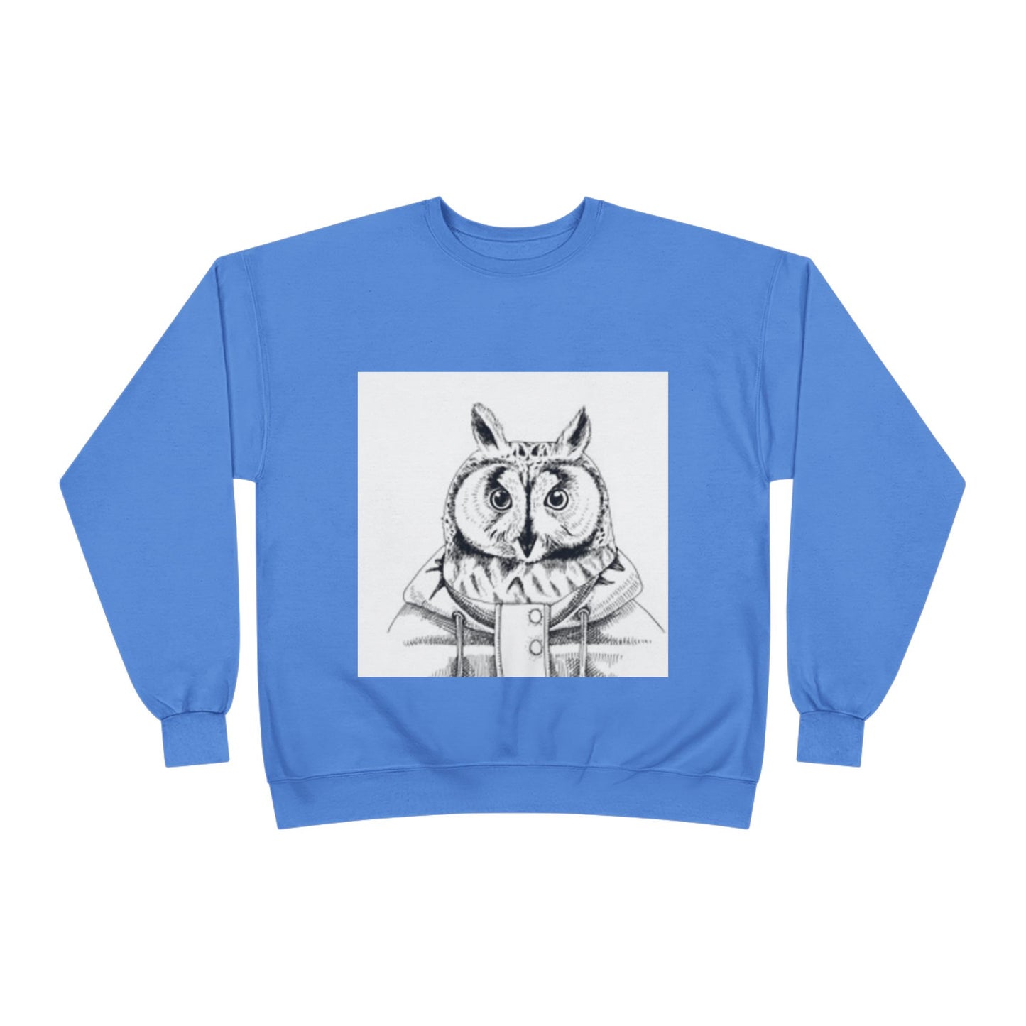 Whimsical Owl Eco-Friendly Crewneck Sweatshirt - Unisex