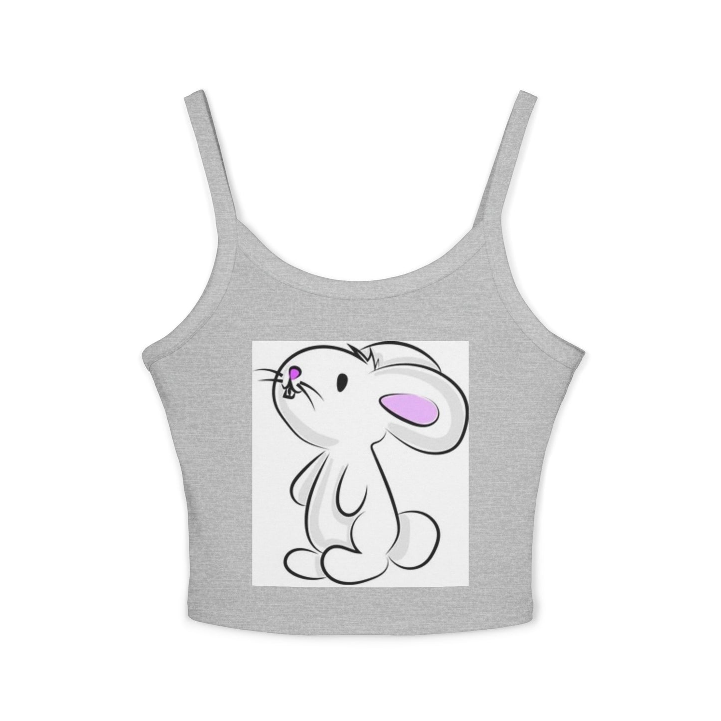 Cute Bunny Women's Spaghetti Strap Tank Top for Spring Fashion