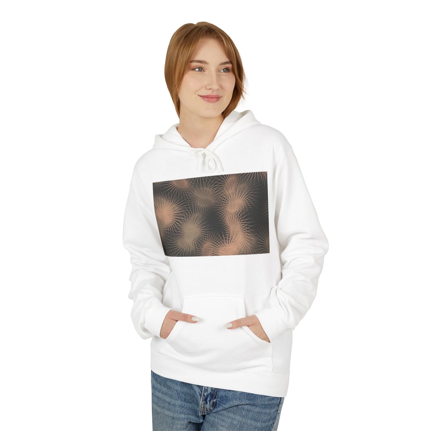 Minimalist Fleece Hoodie with Text Design | Unisex Softstyle