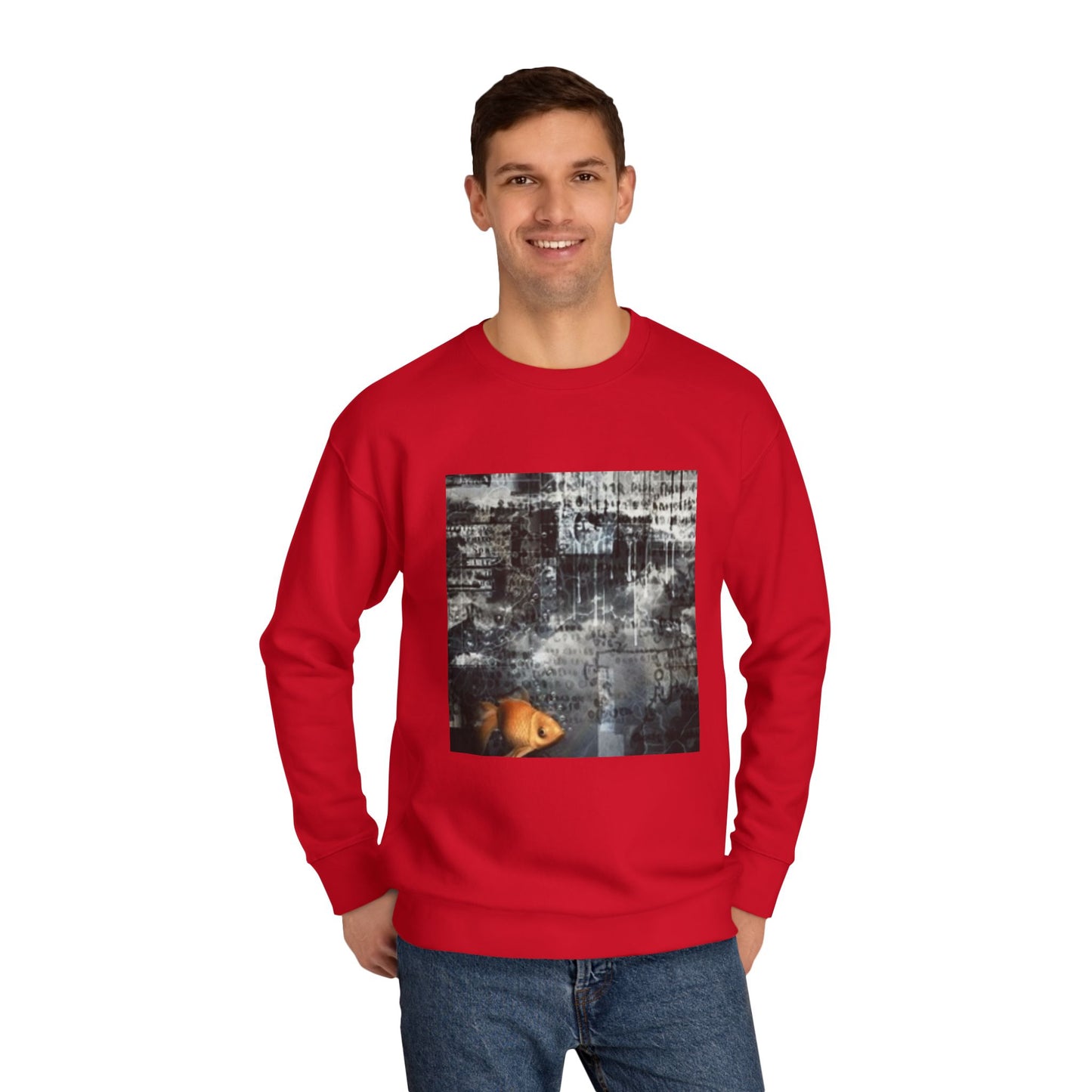 Roaring Lion Unisex Crew Sweatshirt - Bold Art for Animal Lovers