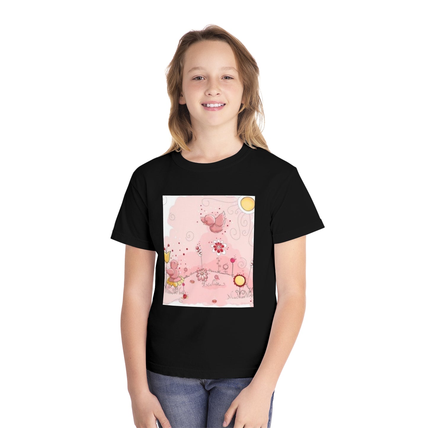 Fun Dinosaur Youth Midweight Tee for Boys and Girls - Perfect for Play and Adventures