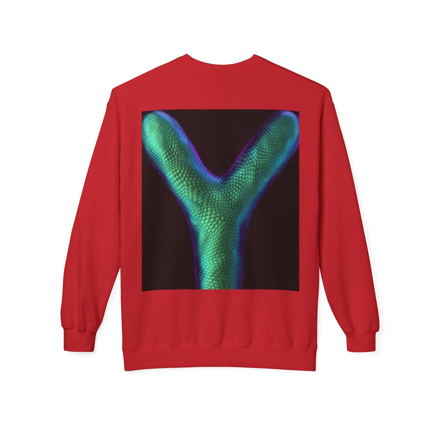Unisex Y Graphic Fleece Crewneck Sweatshirt - Cozy Modern Style