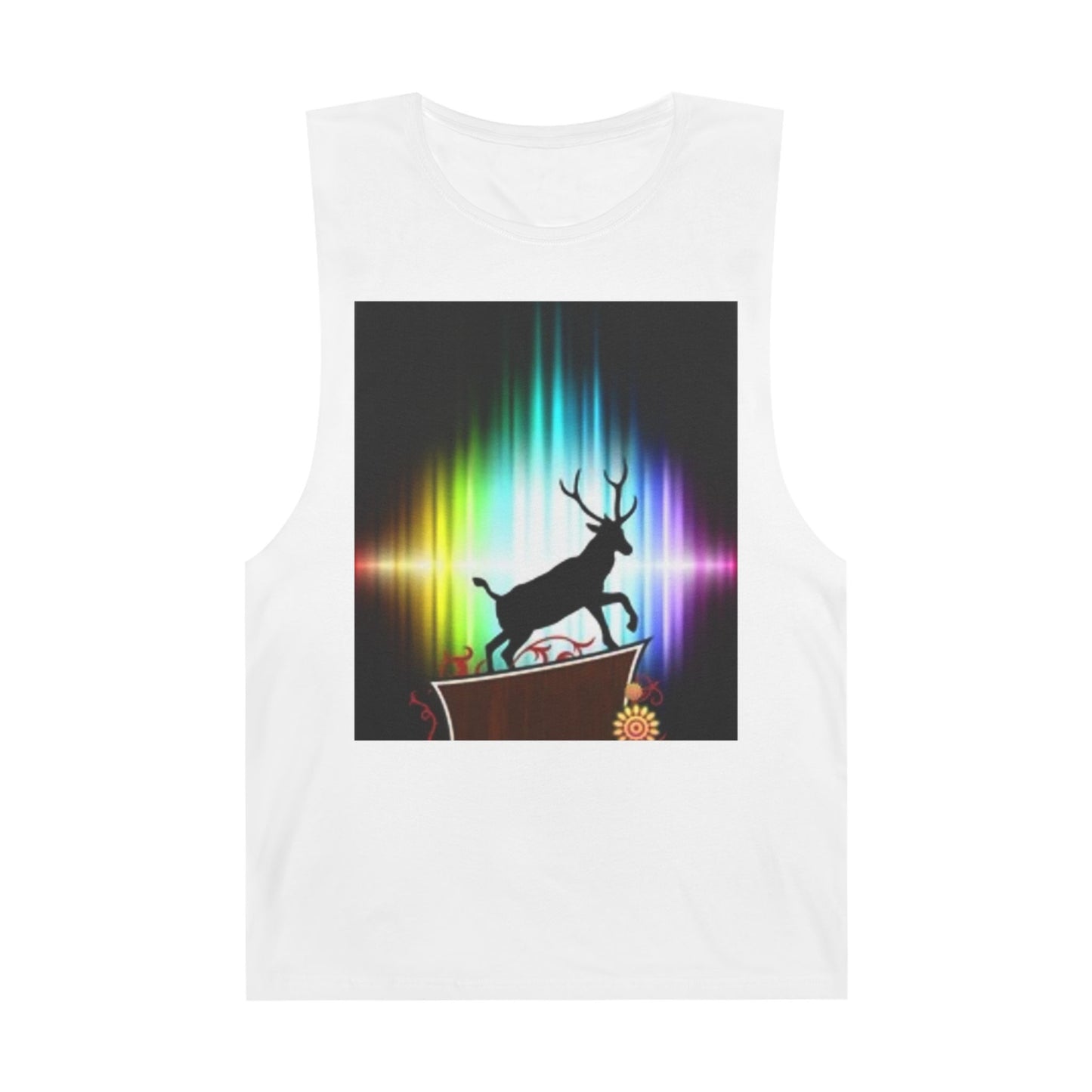 Unisex Artistic Spiderweb & Eagle Tank Top - Unique Graphic Sleeveless Tee for Nature Lovers