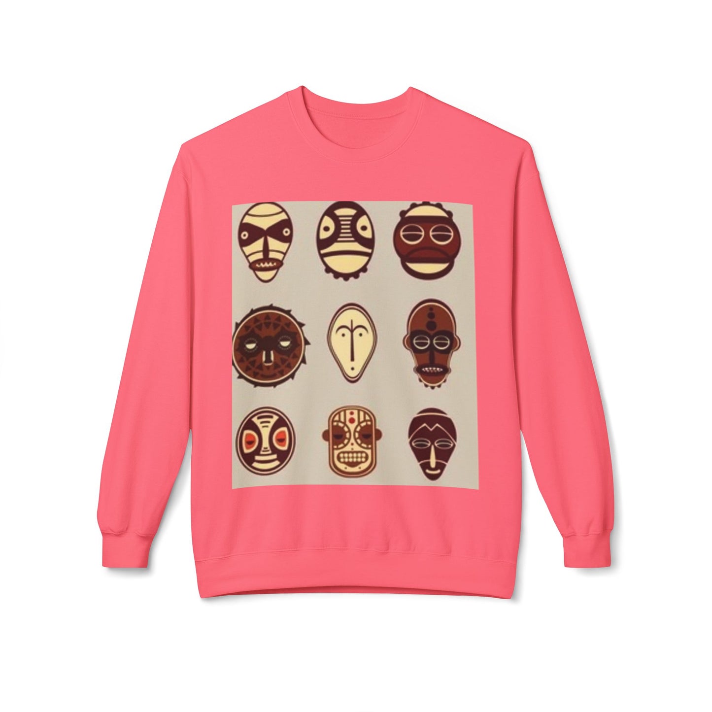 Artistic Horse Illustration Fleece Crewneck Sweatshirt - Unisex