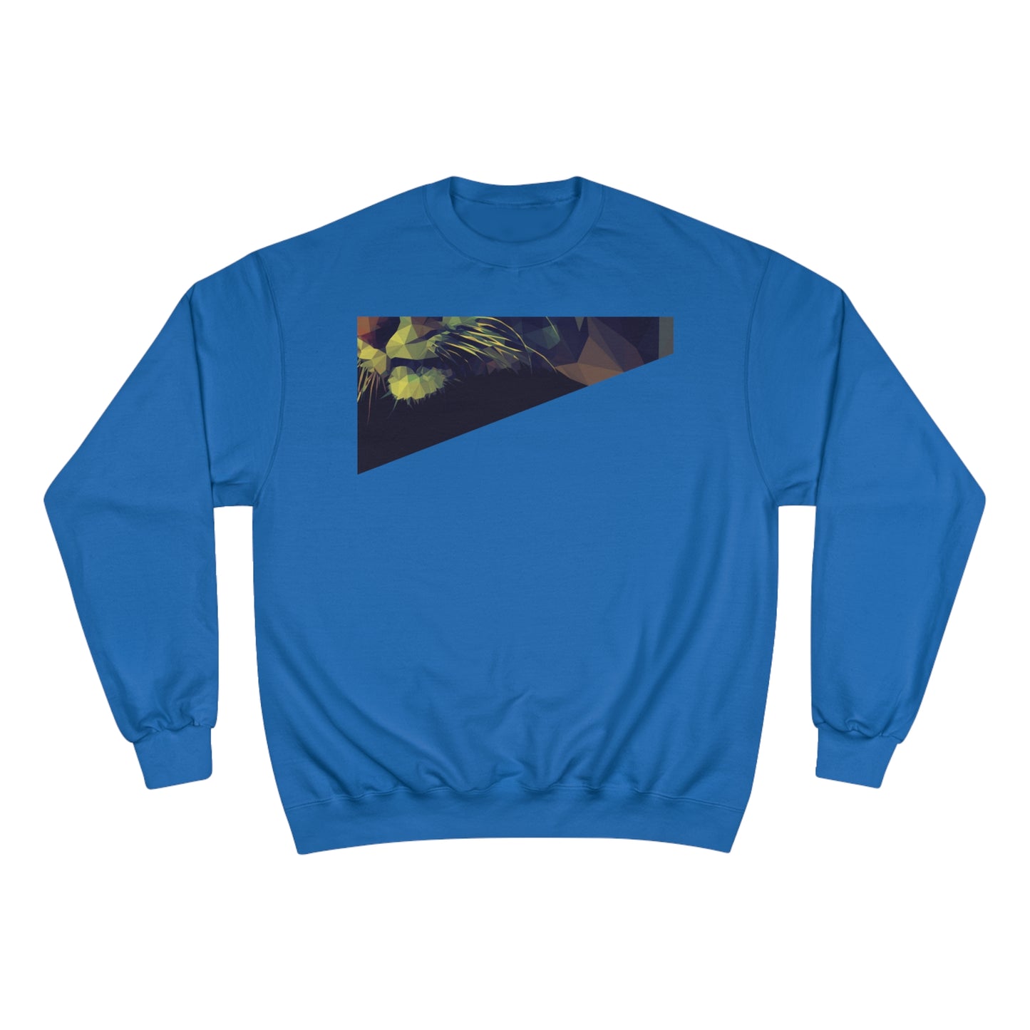 Geometric Cat Champion Sweatshirt - Cozy & Stylish Apparel for Cat Lovers