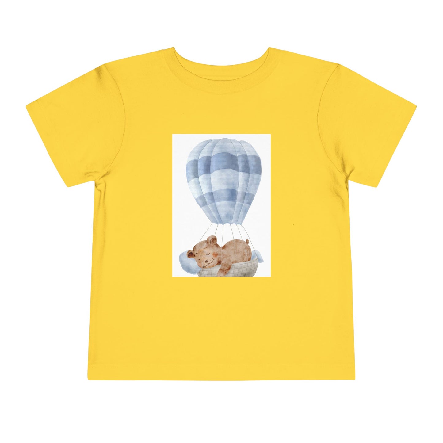 Cute Toddler Tee with Hot Air Balloon and Bear Design - Perfect for Playtime and Special Occasions