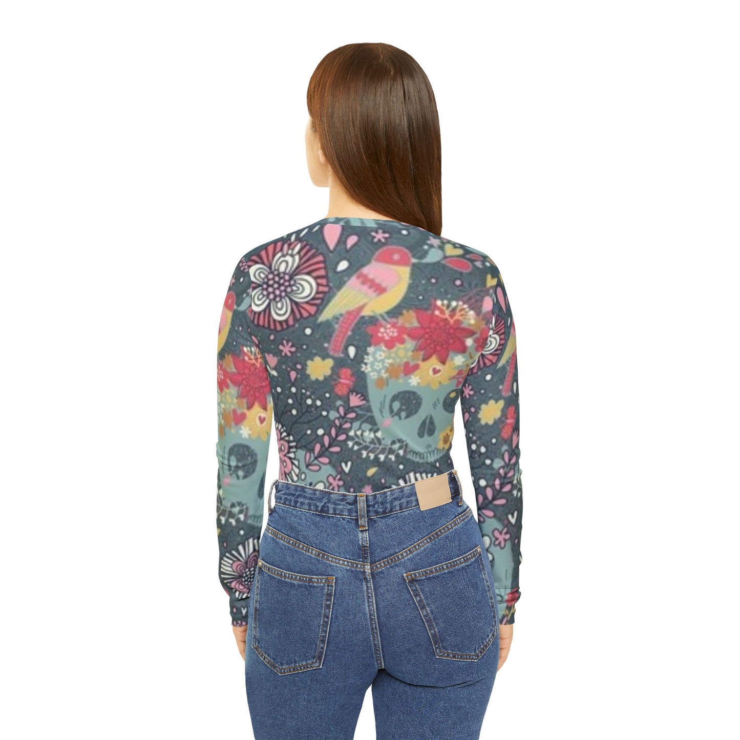 Women's Long Sleeve V-neck Shirt (AOP)