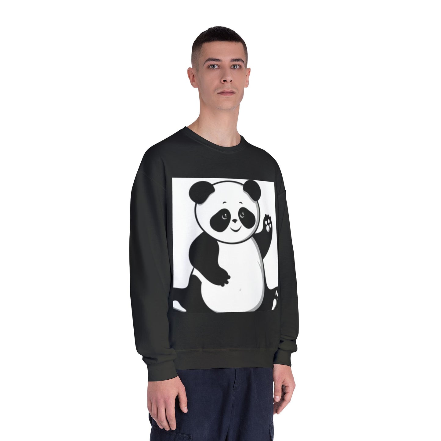 Cute Panda Unisex Crewneck Sweatshirt - Cozy Casual Wear for Animal Lovers