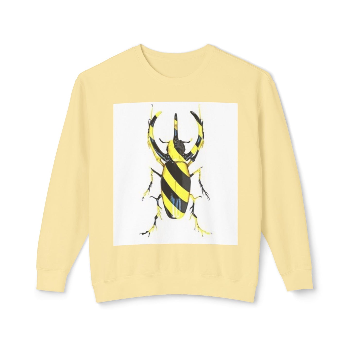 Beetle Stripe Unisex Lightweight Crewneck Sweatshirt - Trendy and Stylish