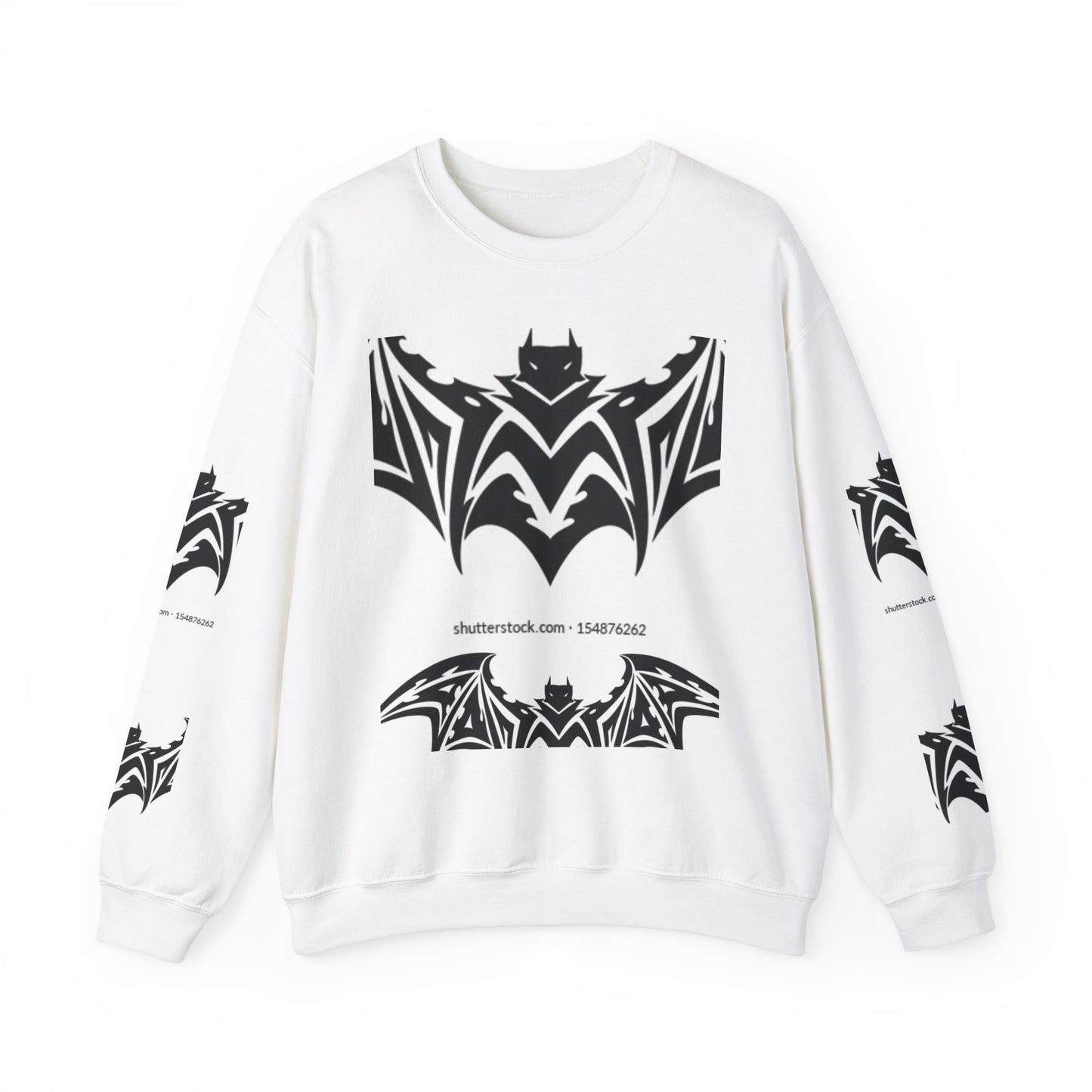 Gothic Bat Sweatshirt - Unisex Crewneck for Halloween & Casual Wear