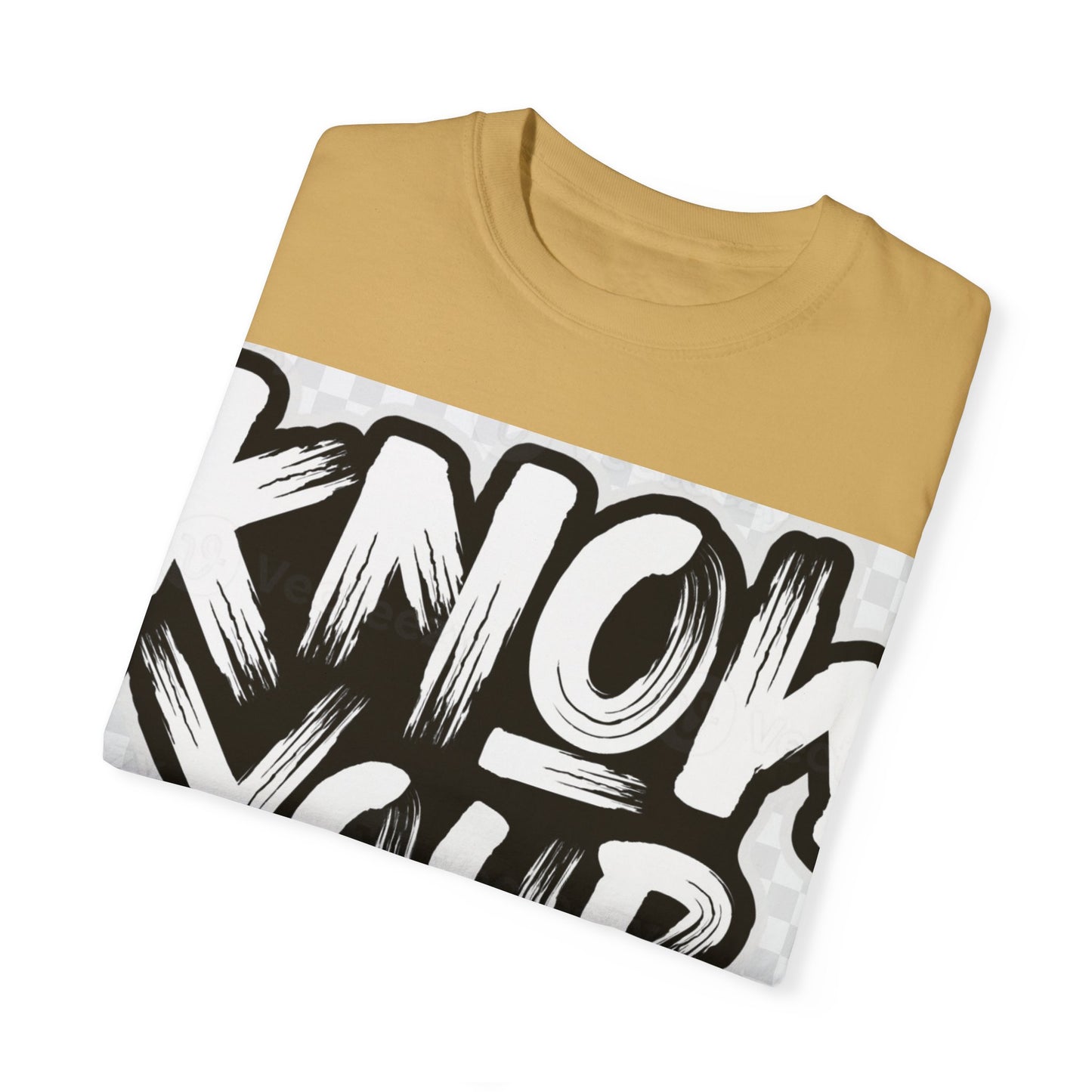 Know Your Worth Unisex Garment-Dyed T-Shirt