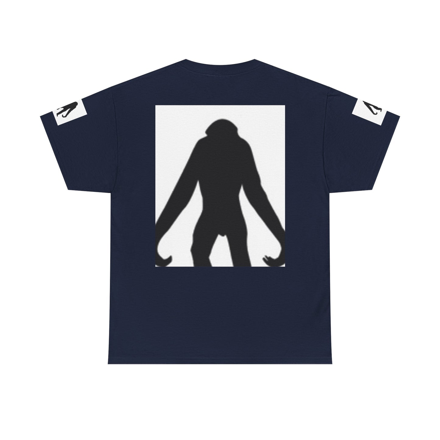 Unisex Heavy Cotton Tee - Bold Monkey Silhouette Tee for Animal Lovers
